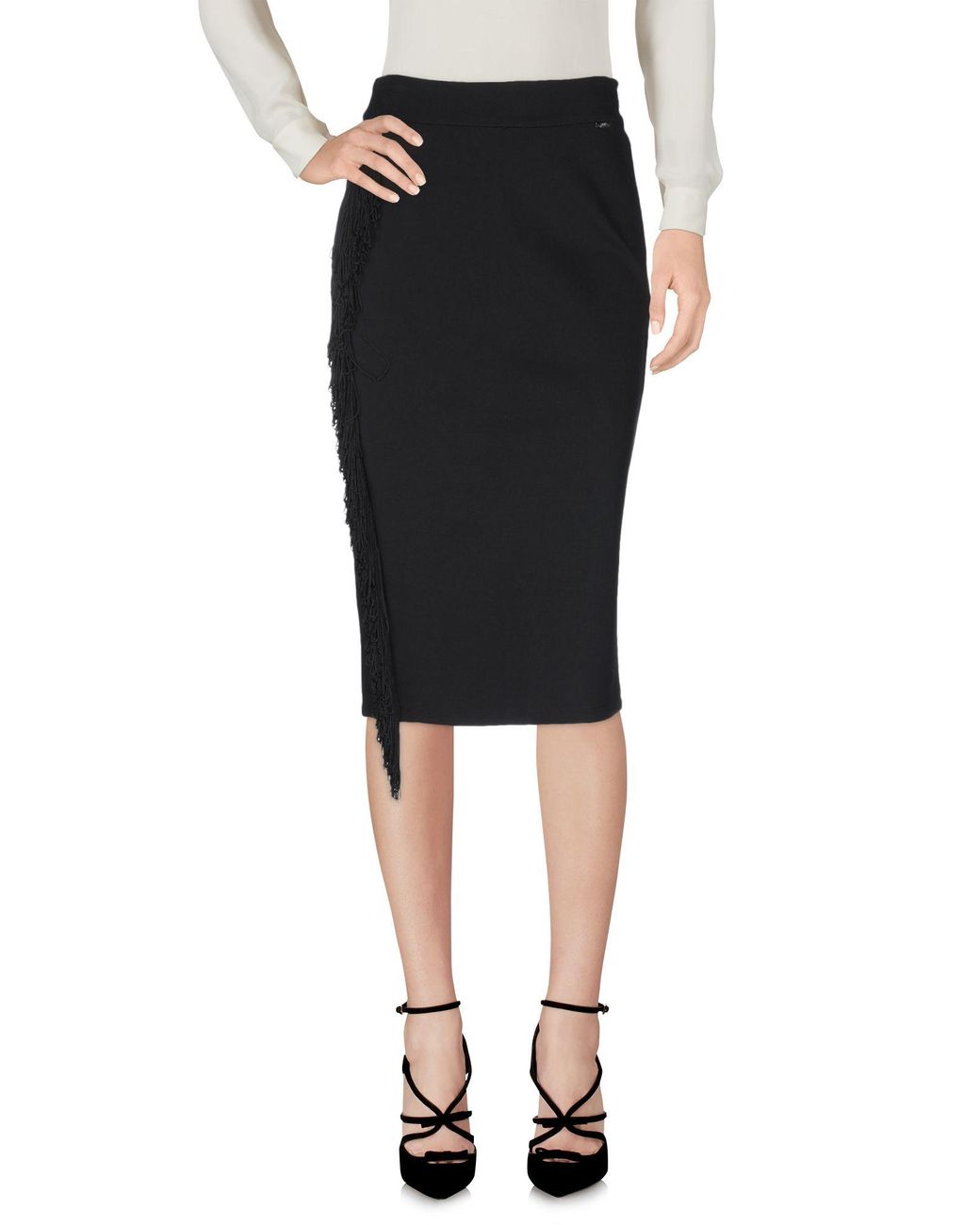 Liu Jo Black Midi Skirt