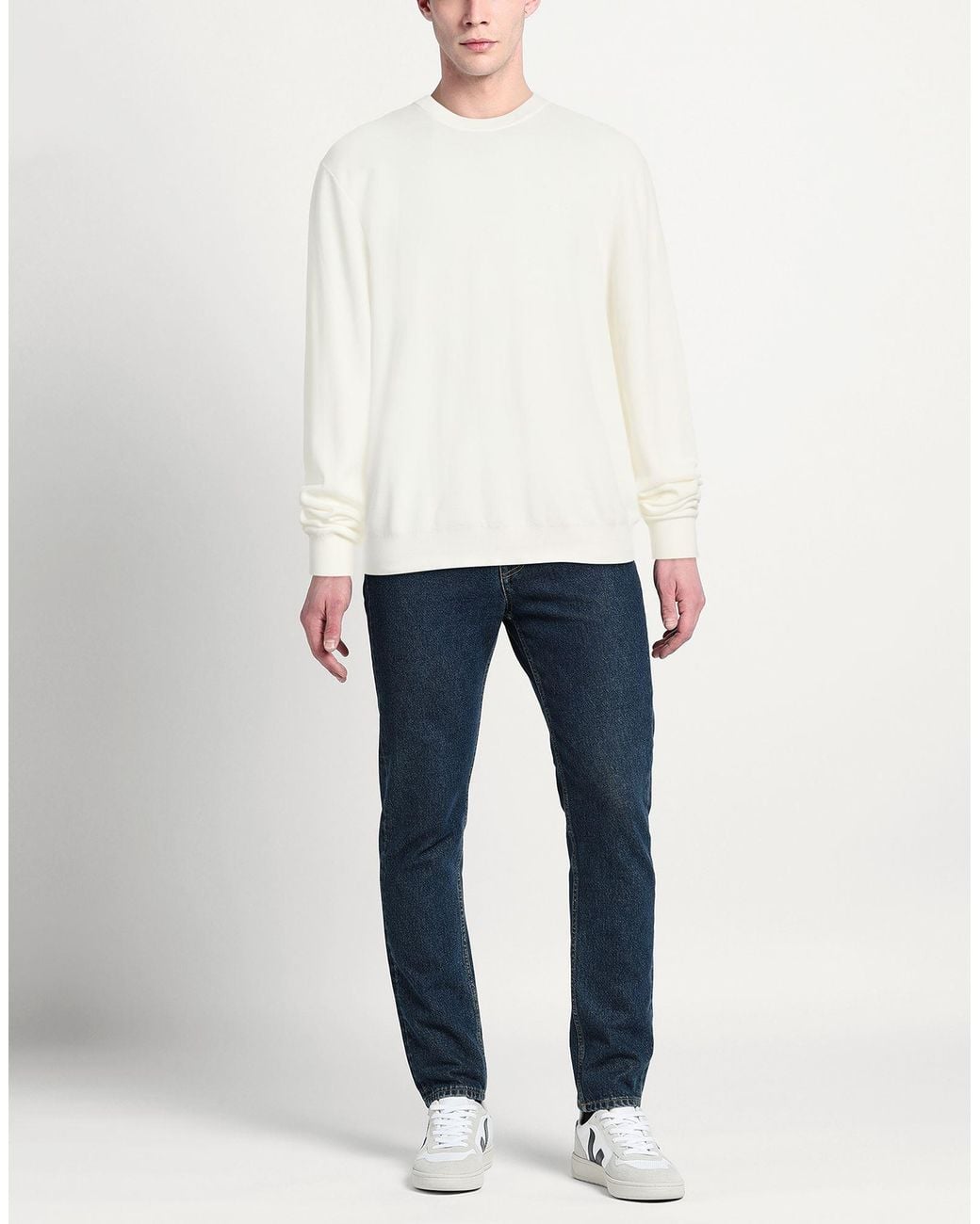 Pullover di Sun 68 in White da Uomo