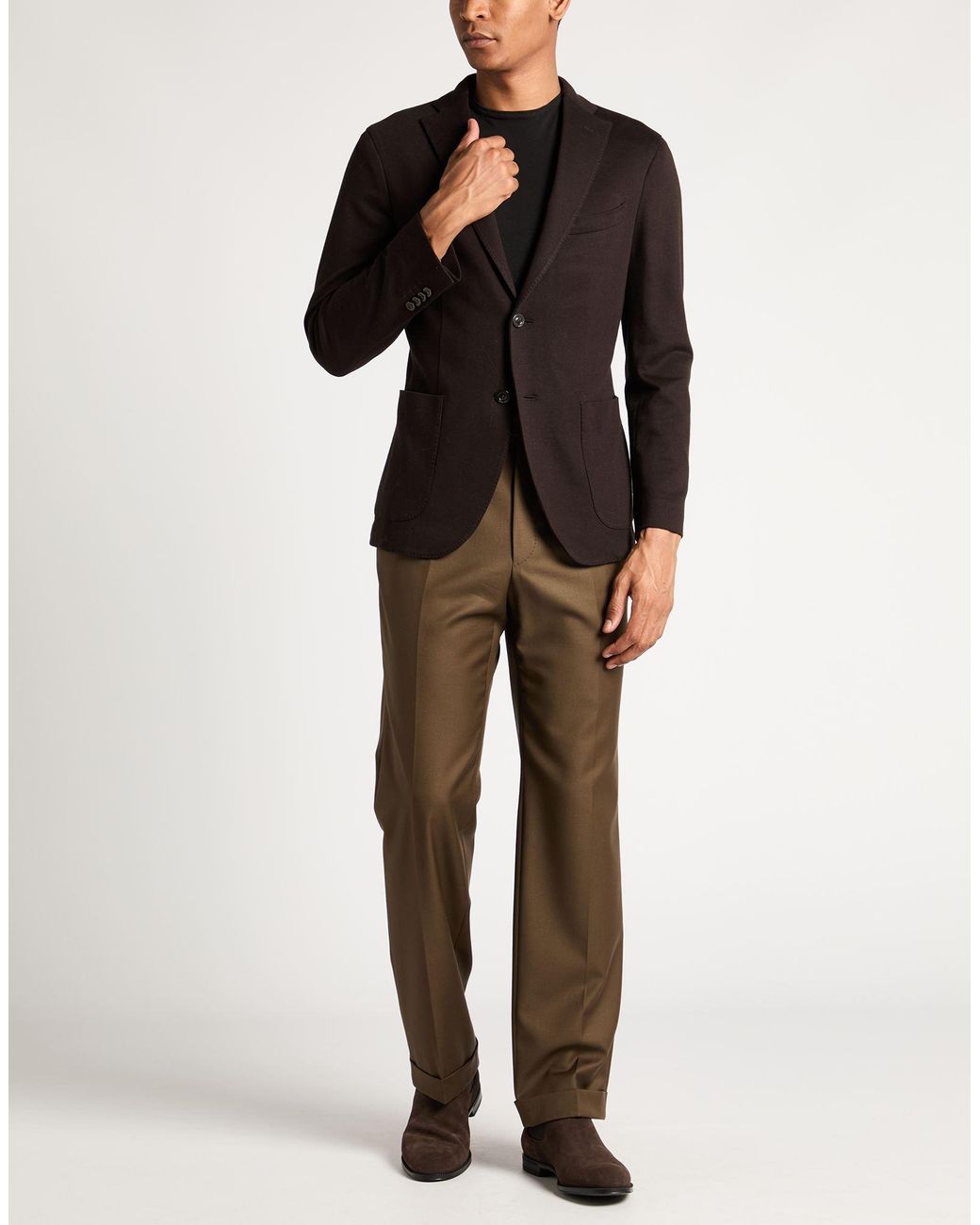 Boglioli Natural Blazer Cotton, Elastane for men