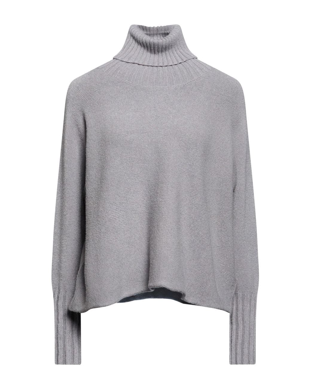 Manila Grace Gray Turtleneck Viscose, Polyester, Polyamide