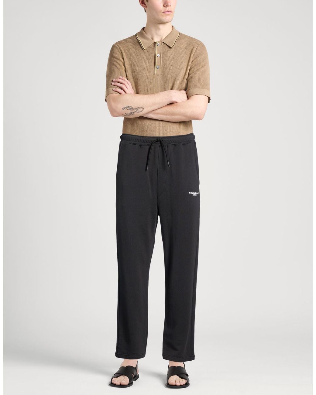 Department 5 Gray Pants Cotton for men