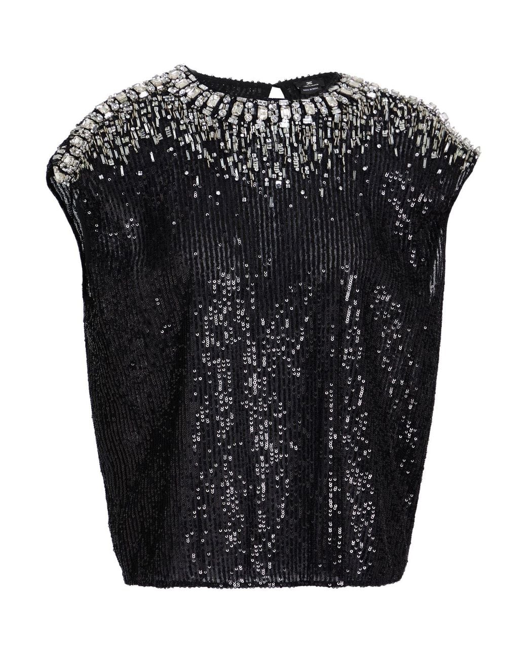 Elisabetta Franchi Black Top Polyester