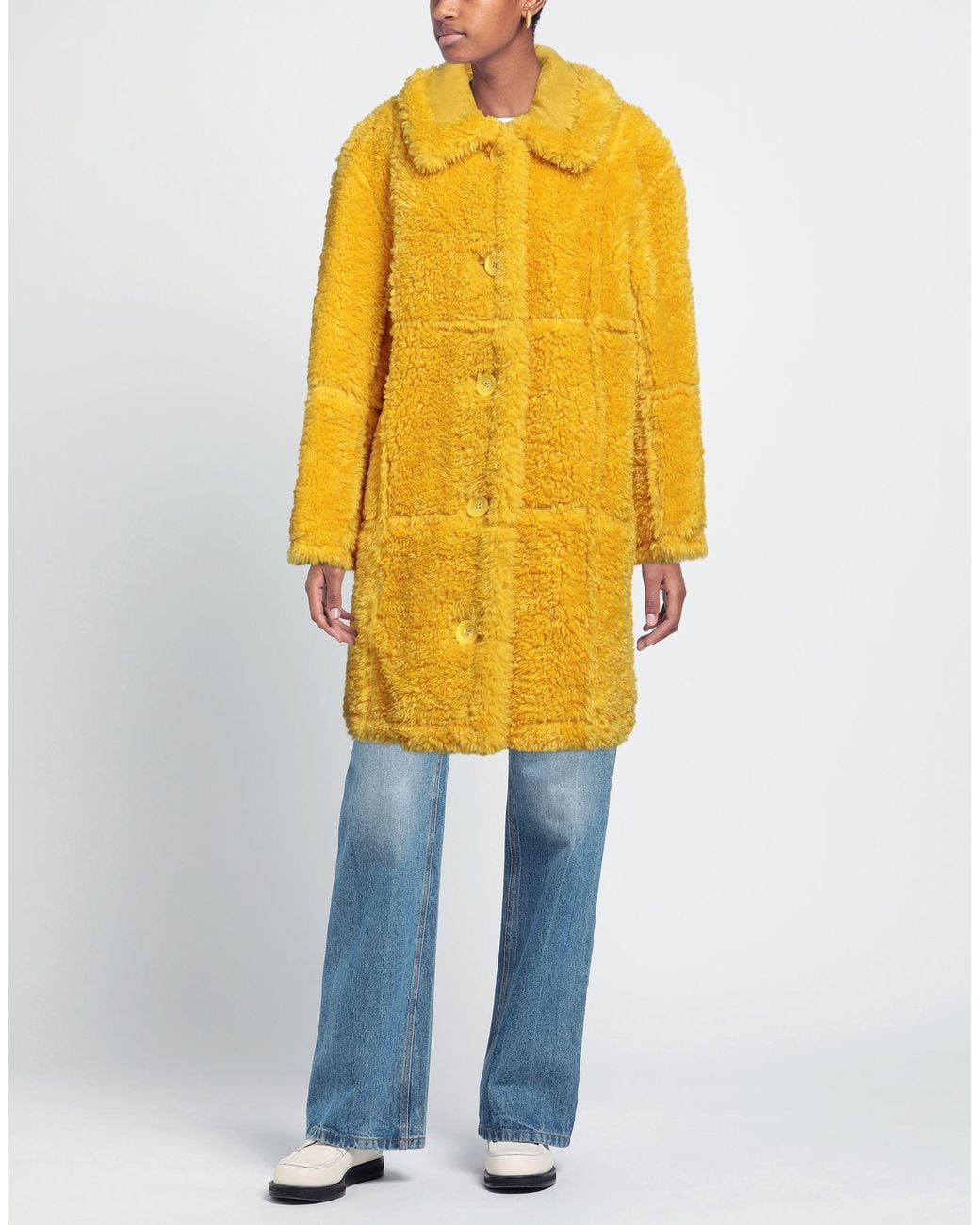 Stand Studio Yellow Shearling & Teddy