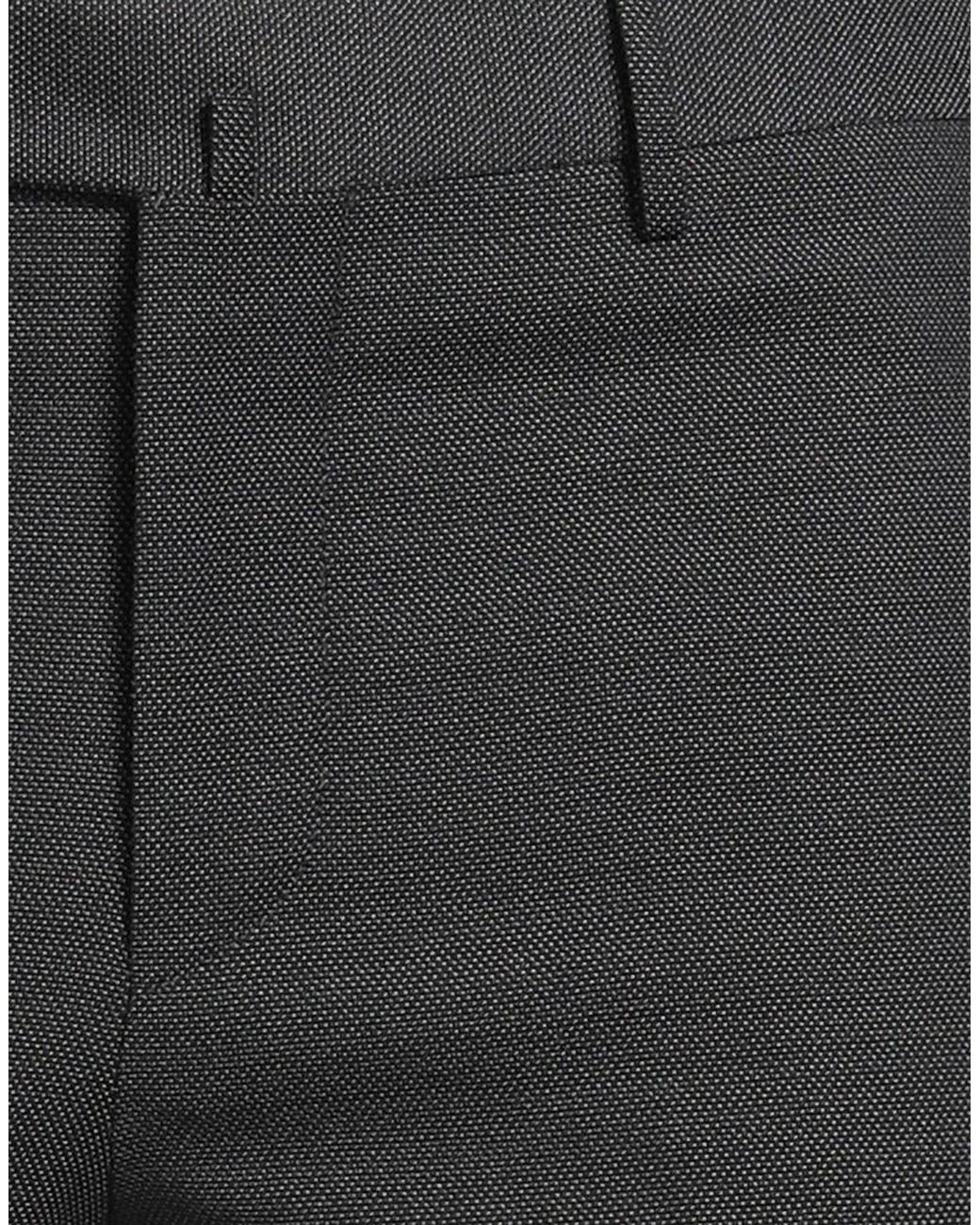 PT Torino Gray Pants Cotton, Virgin Wool, Polyester, Elastane for men