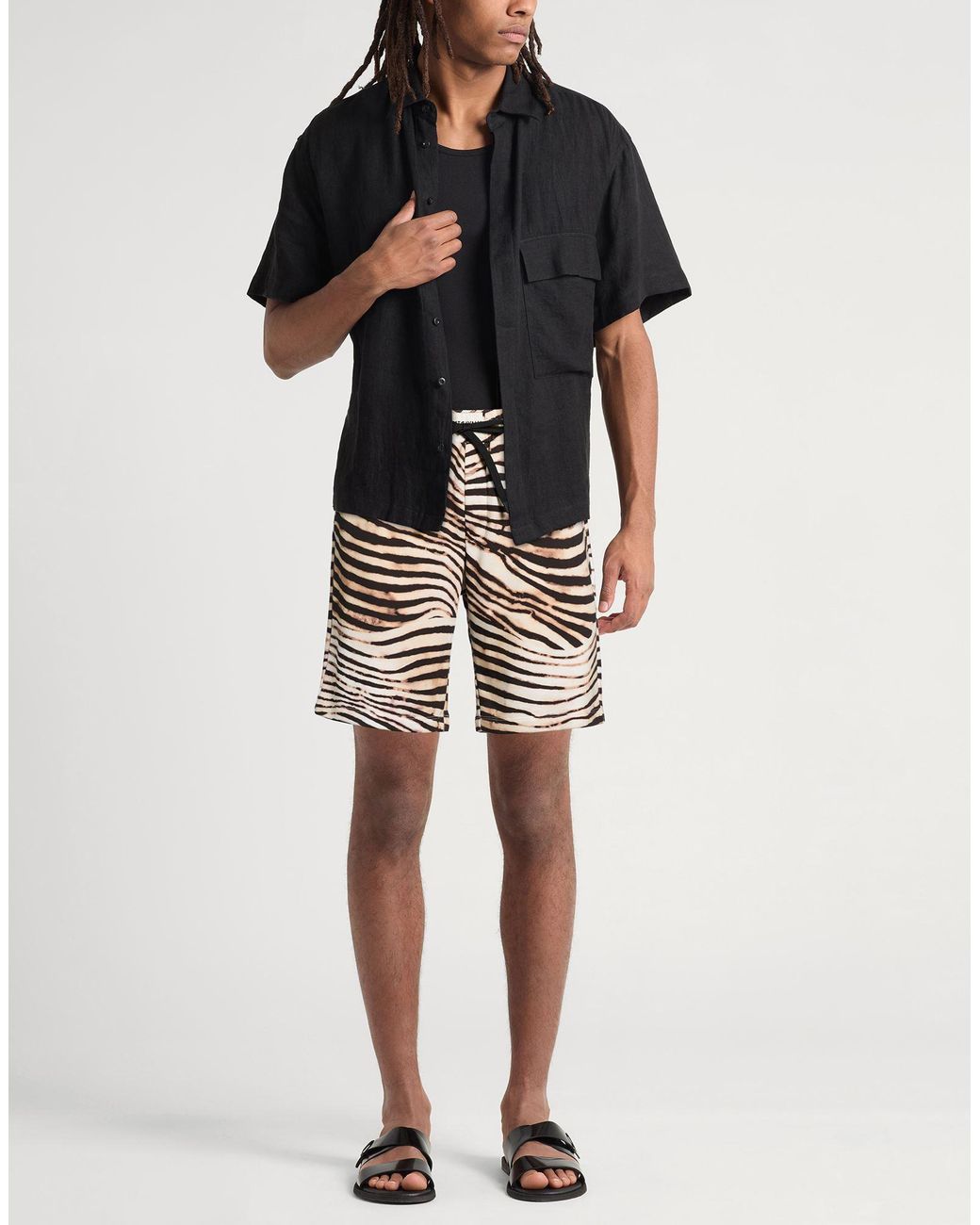Just Cavalli Natural Shorts & Bermuda Shorts Cotton for men