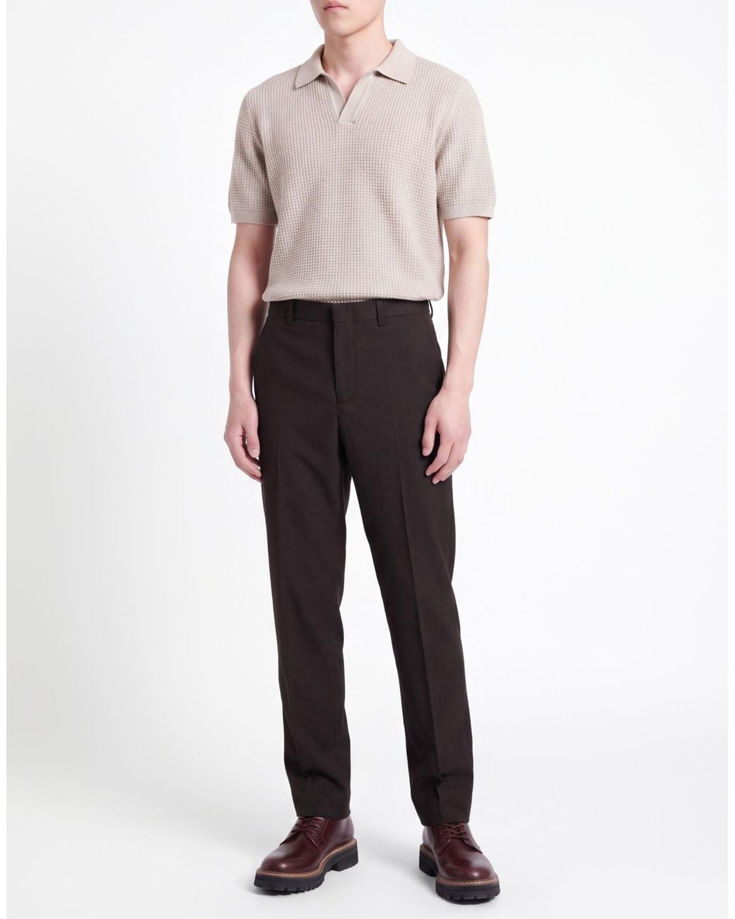 Department 5 Black Pants Polyester, Virgin Wool, Elastane for men