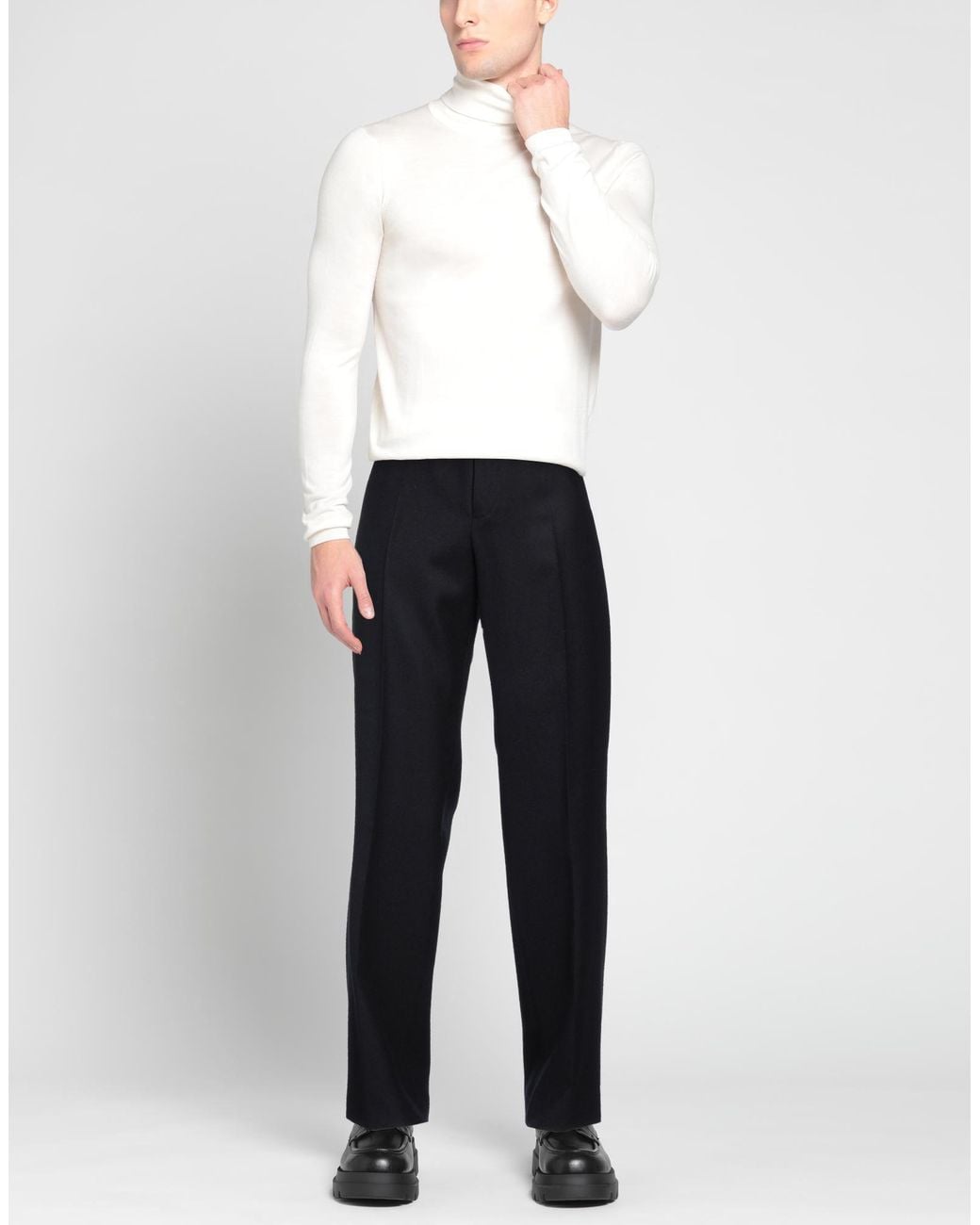 Dries Van Noten Blue Pants Wool for men