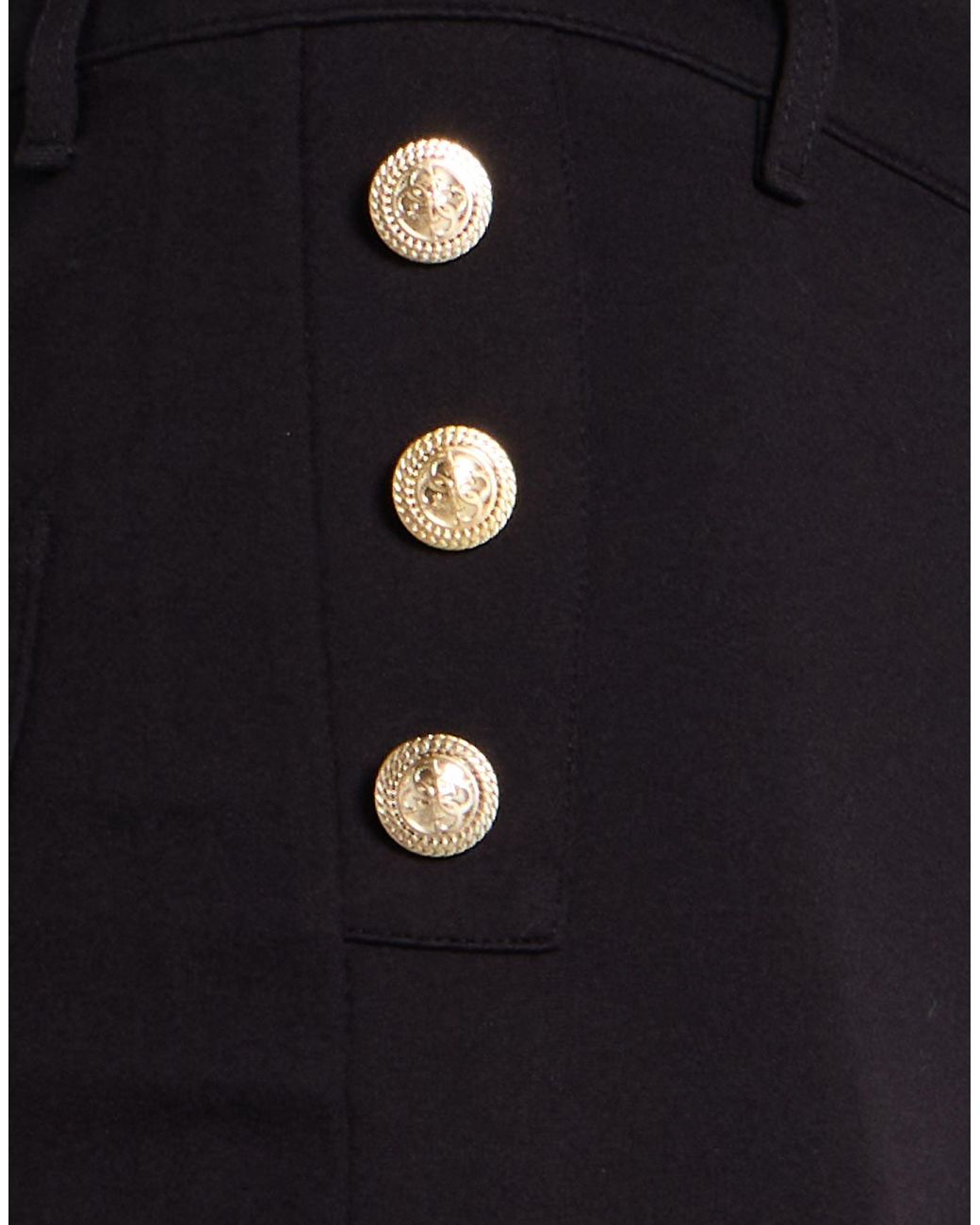 Guess Black Pants Viscose, Polyamide, Elastane