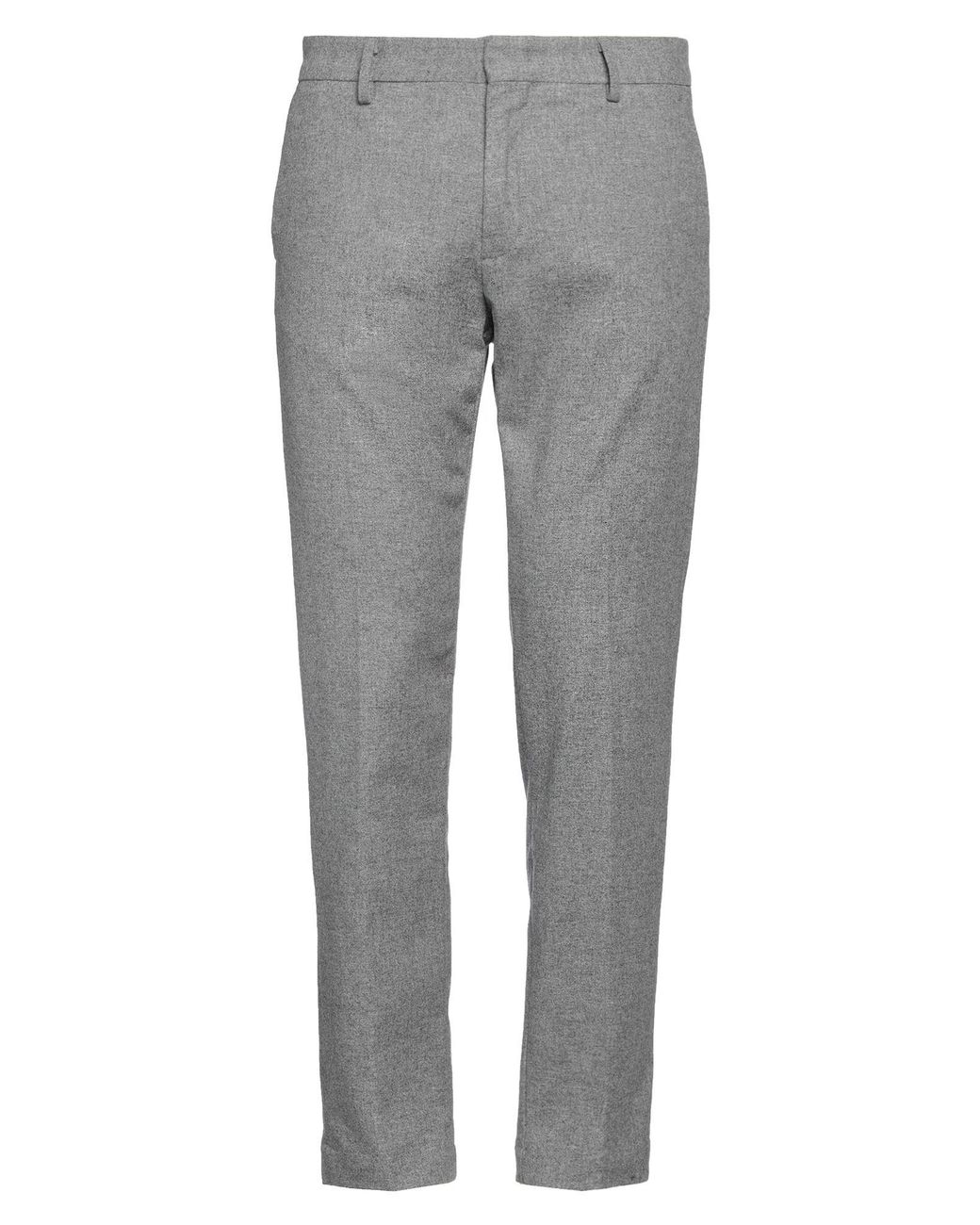 Liu Jo Gray Pants Virgin Wool, Polyester, Elastane for men