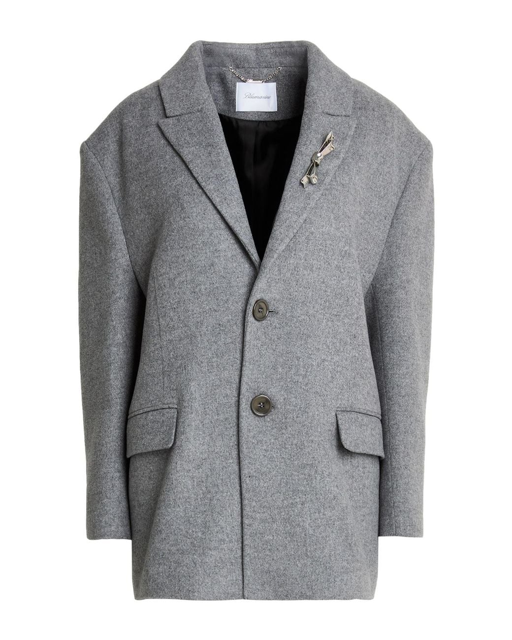 Blumarine Gray Coat