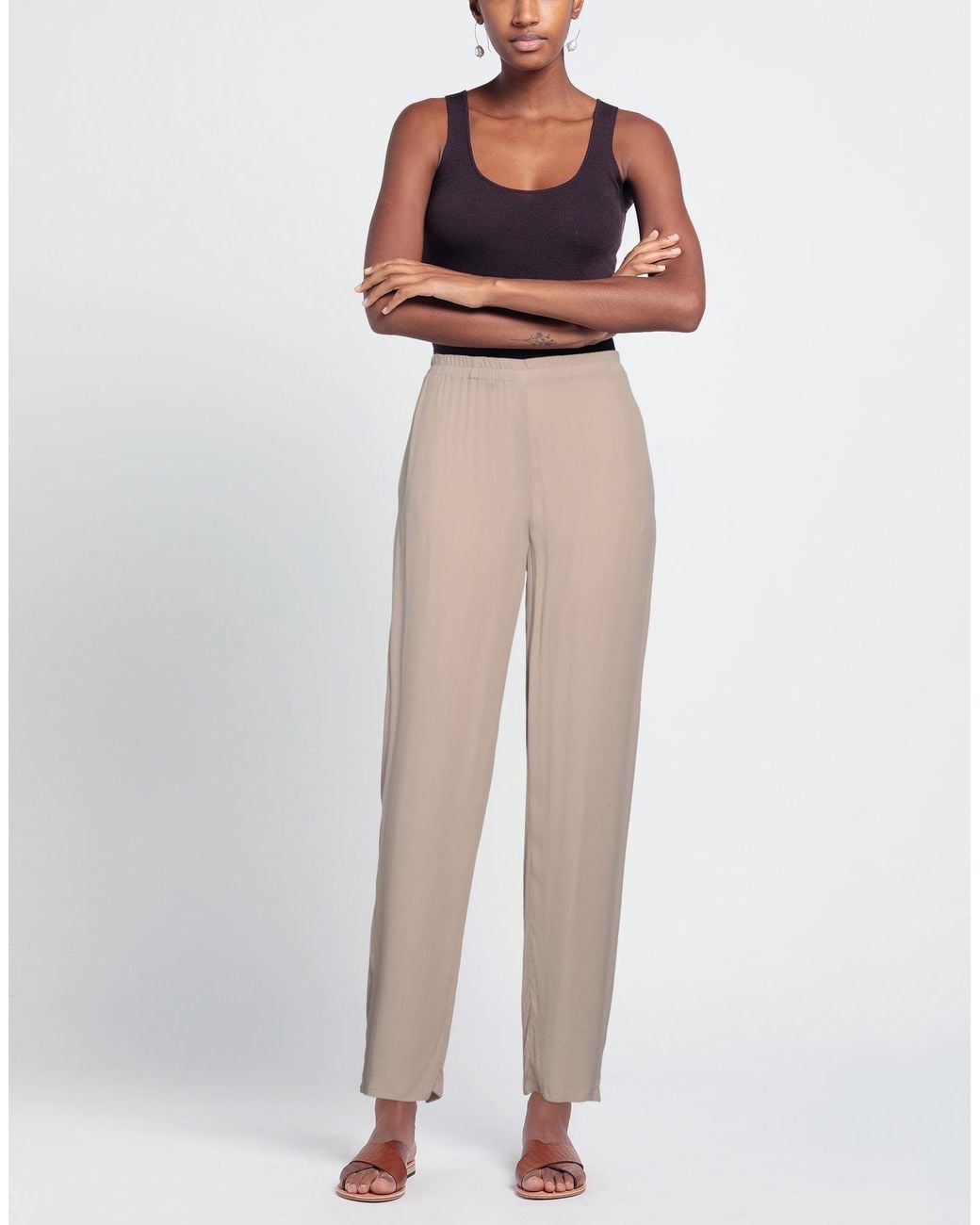 Camicettasnob Natural Pants Viscose