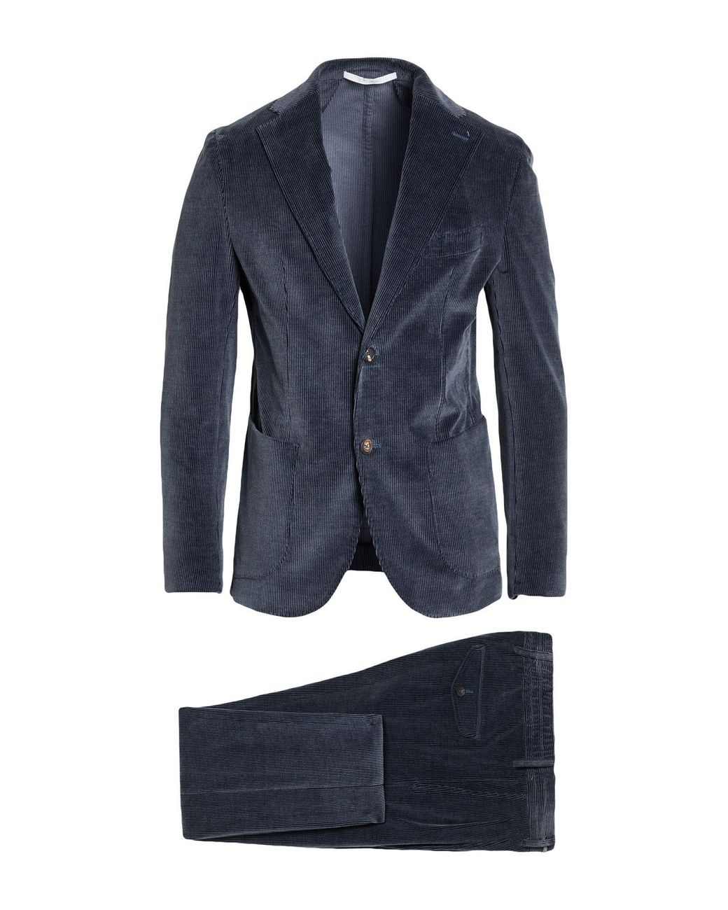 Eleventy Blue Suit Cotton, Wool, Elastane for men