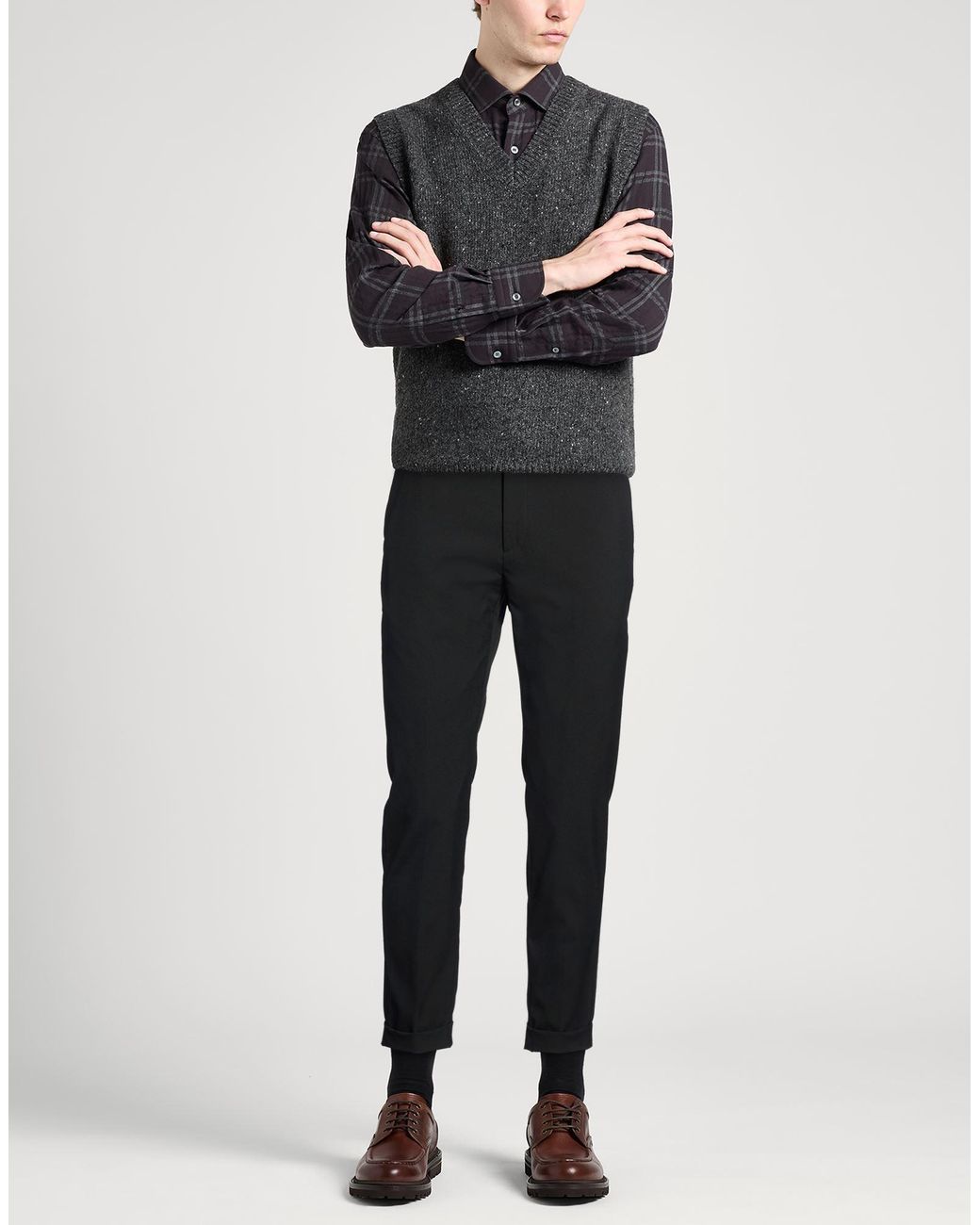 BE ABLE Black Pants Polyester, Viscose, Elastane for men
