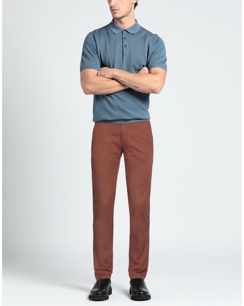 Berwich Brown Pants for men