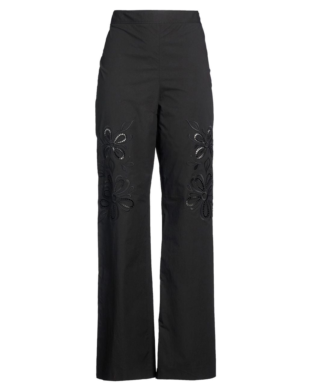 Boutique Moschino Black Pants Cotton, Elastane