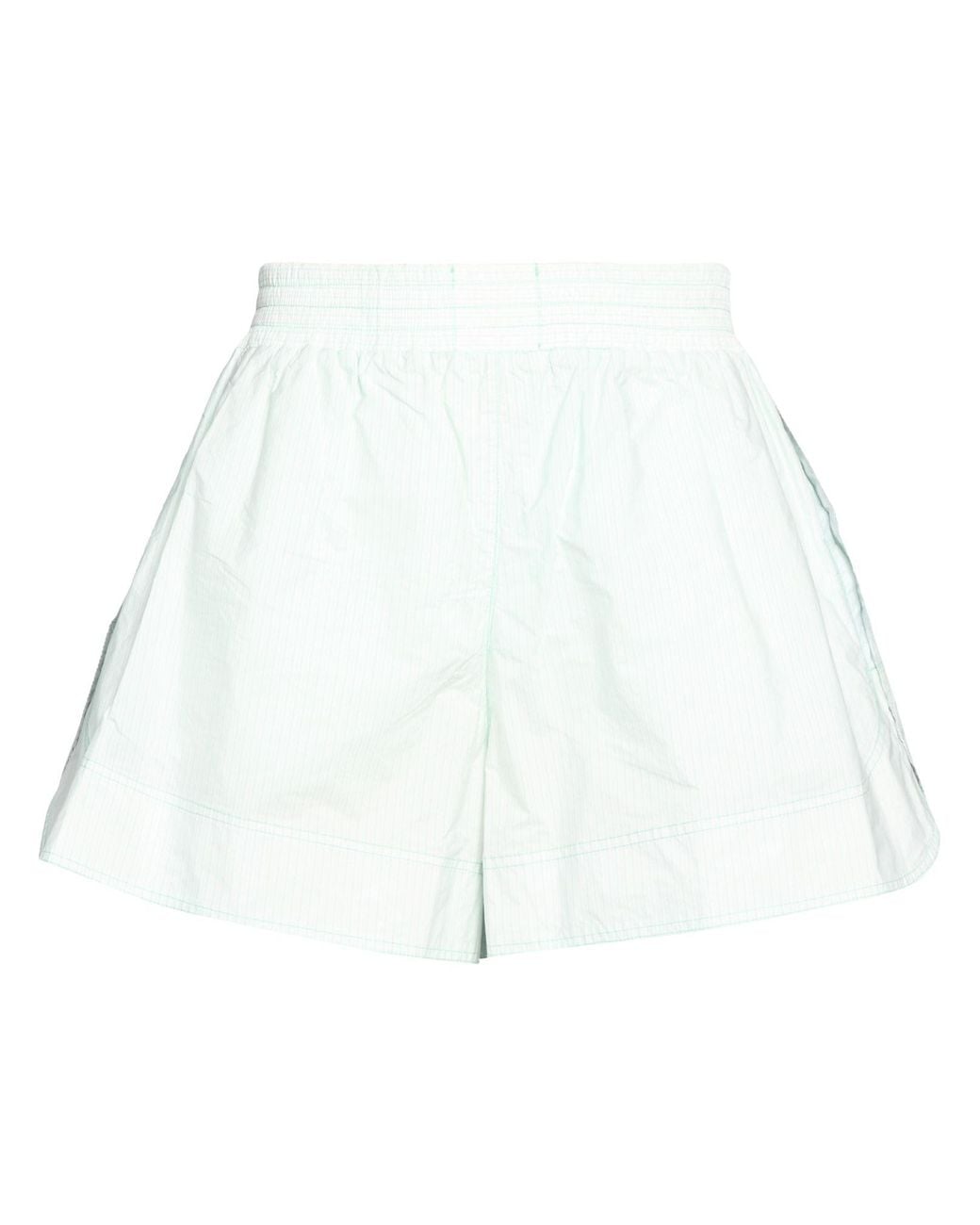 Rabanne White Light Shorts & Bermuda Shorts Polyester, Polyamide, Cotton, Polyurethane
