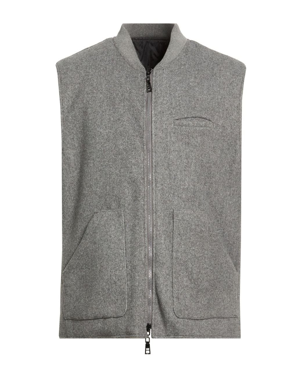OVER/D Gray Gilet for men