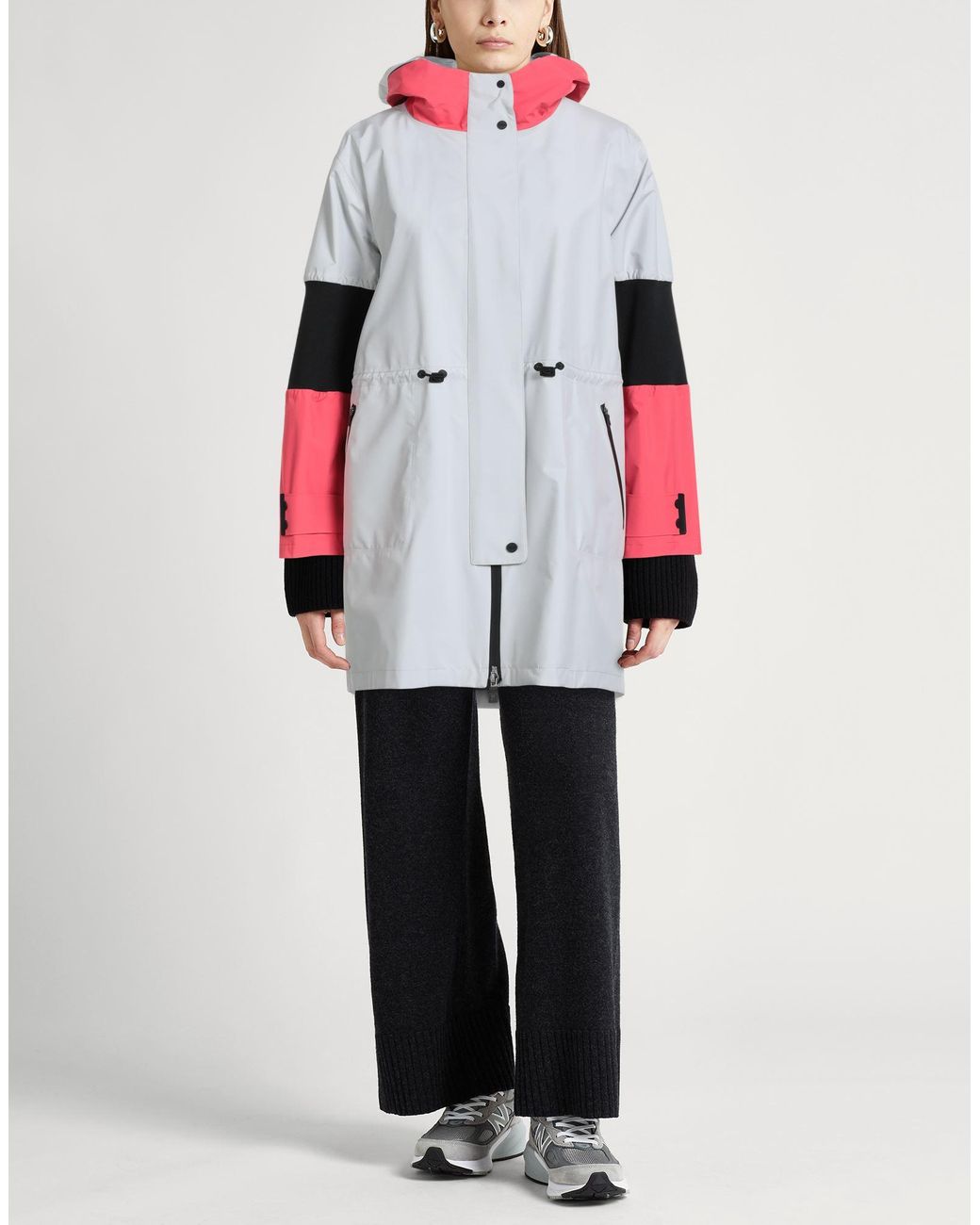 Herno Gray Light Overcoat & Trench Coat Polyester
