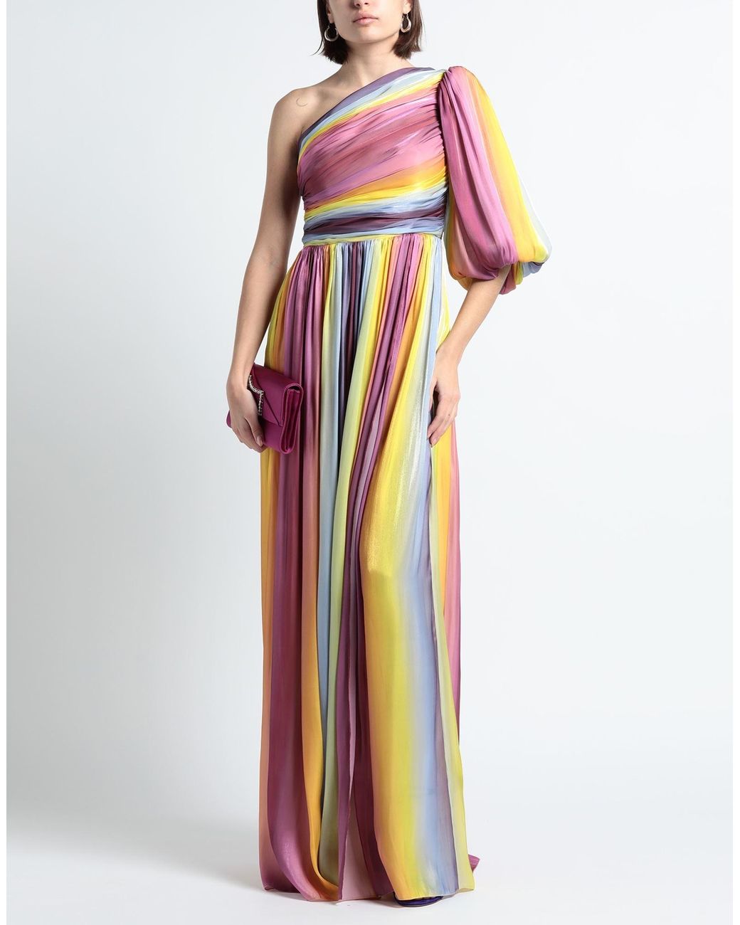 【Costarellos】シルク maxiドレス Lissie Silk Velvet Gown in Deep Blue | Official Costarellos