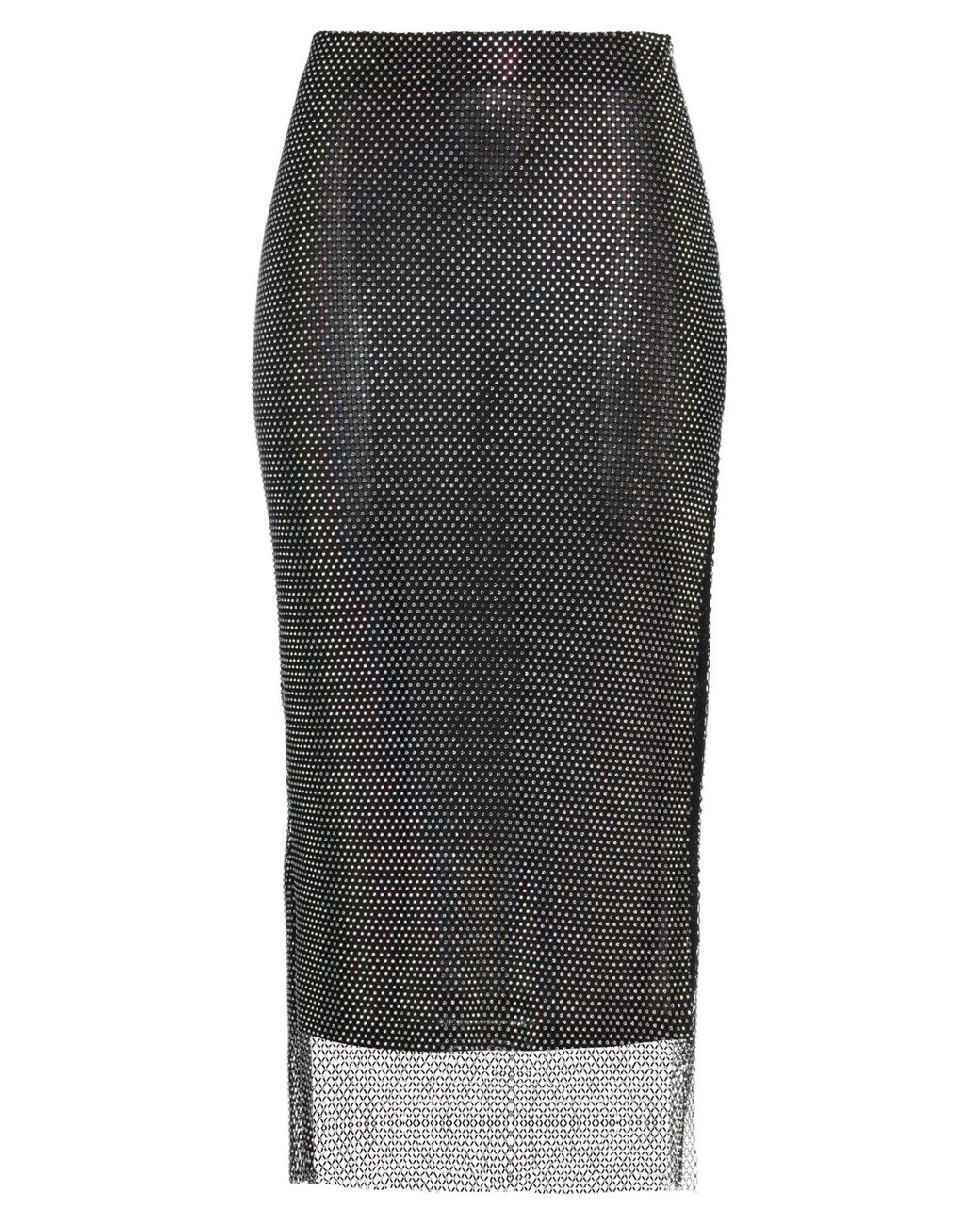 ROTATE BIRGER CHRISTENSEN Gray Midi Skirt