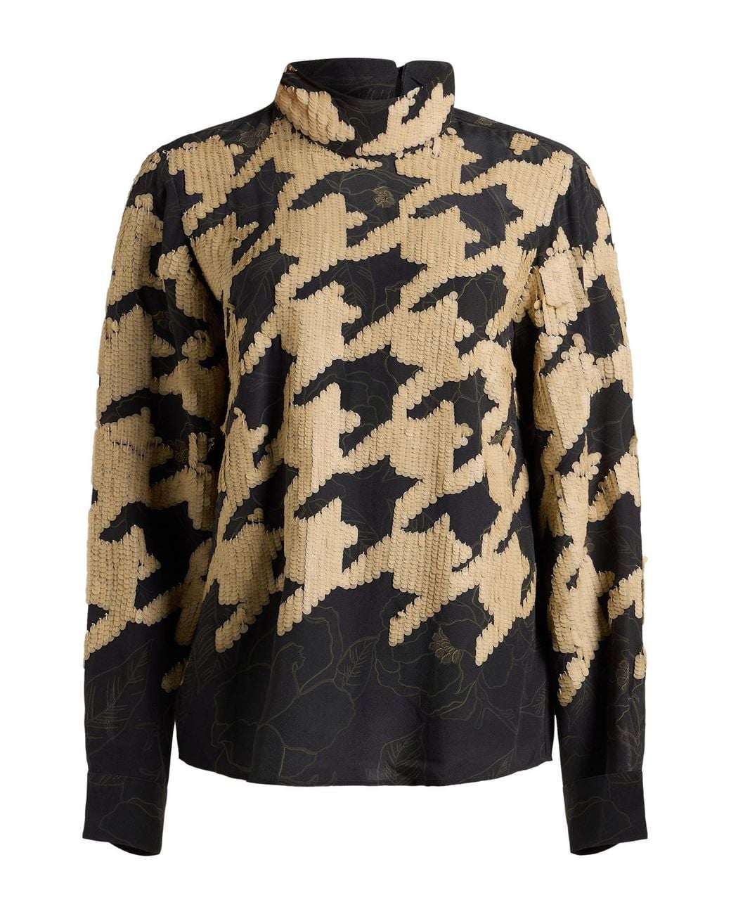 Dries Van Noten Black Top Silk
