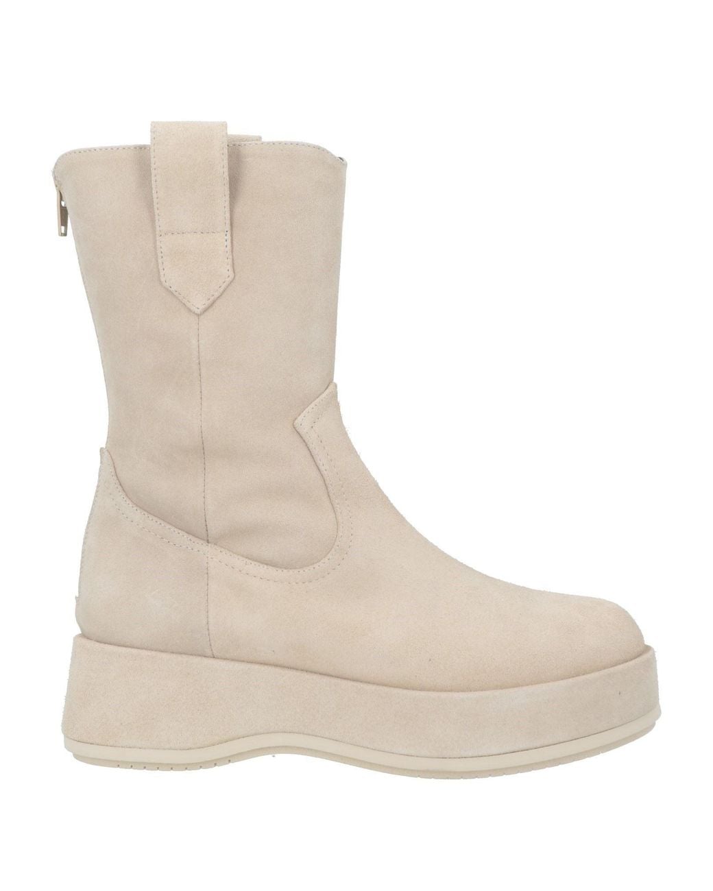 Paloma Barceló Natural Ander Ankle Boots Leather
