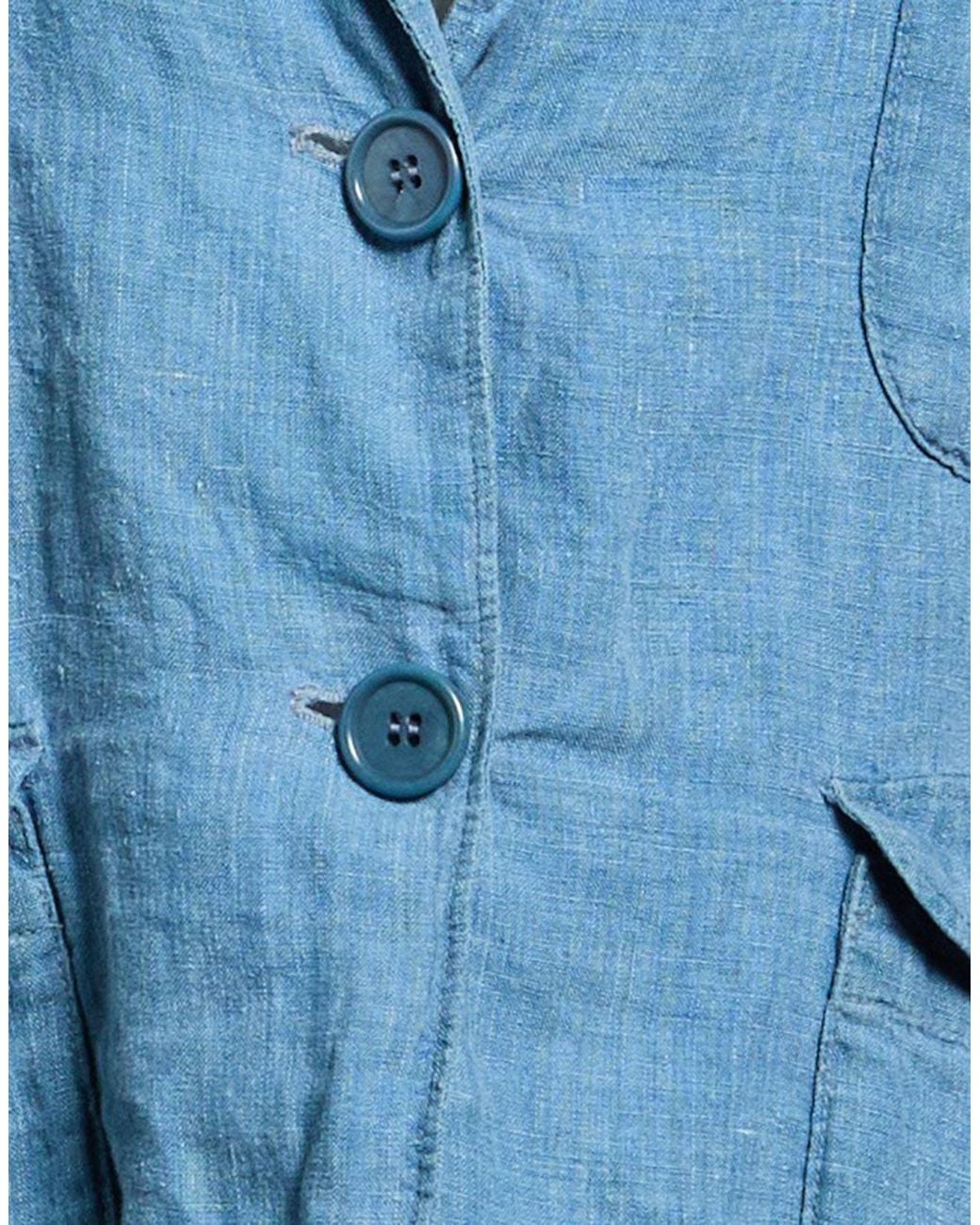 Aspesi Blue Blazer Linen