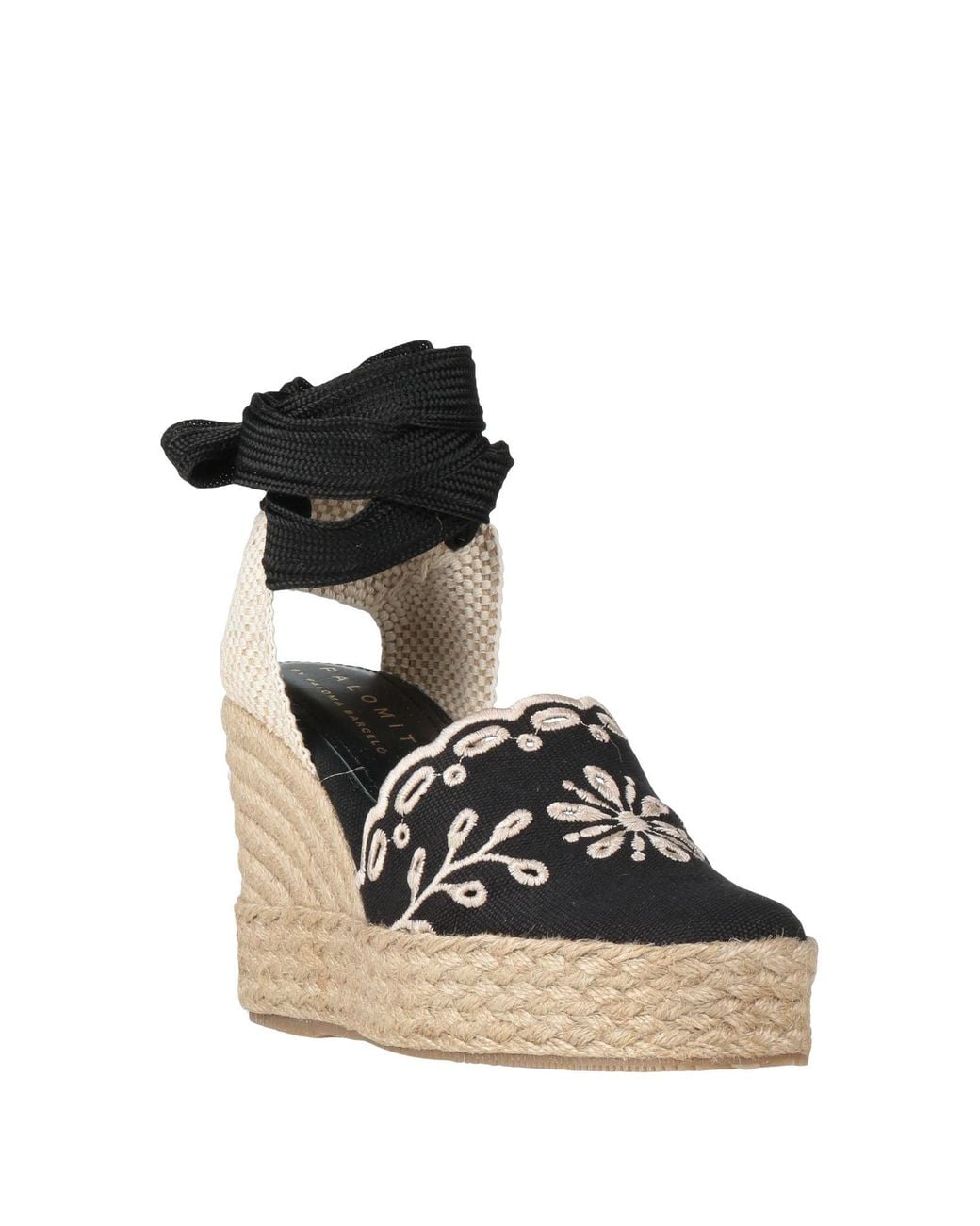 Palomitas By Paloma Barcelo' Black Espadrilles Textile Fibers