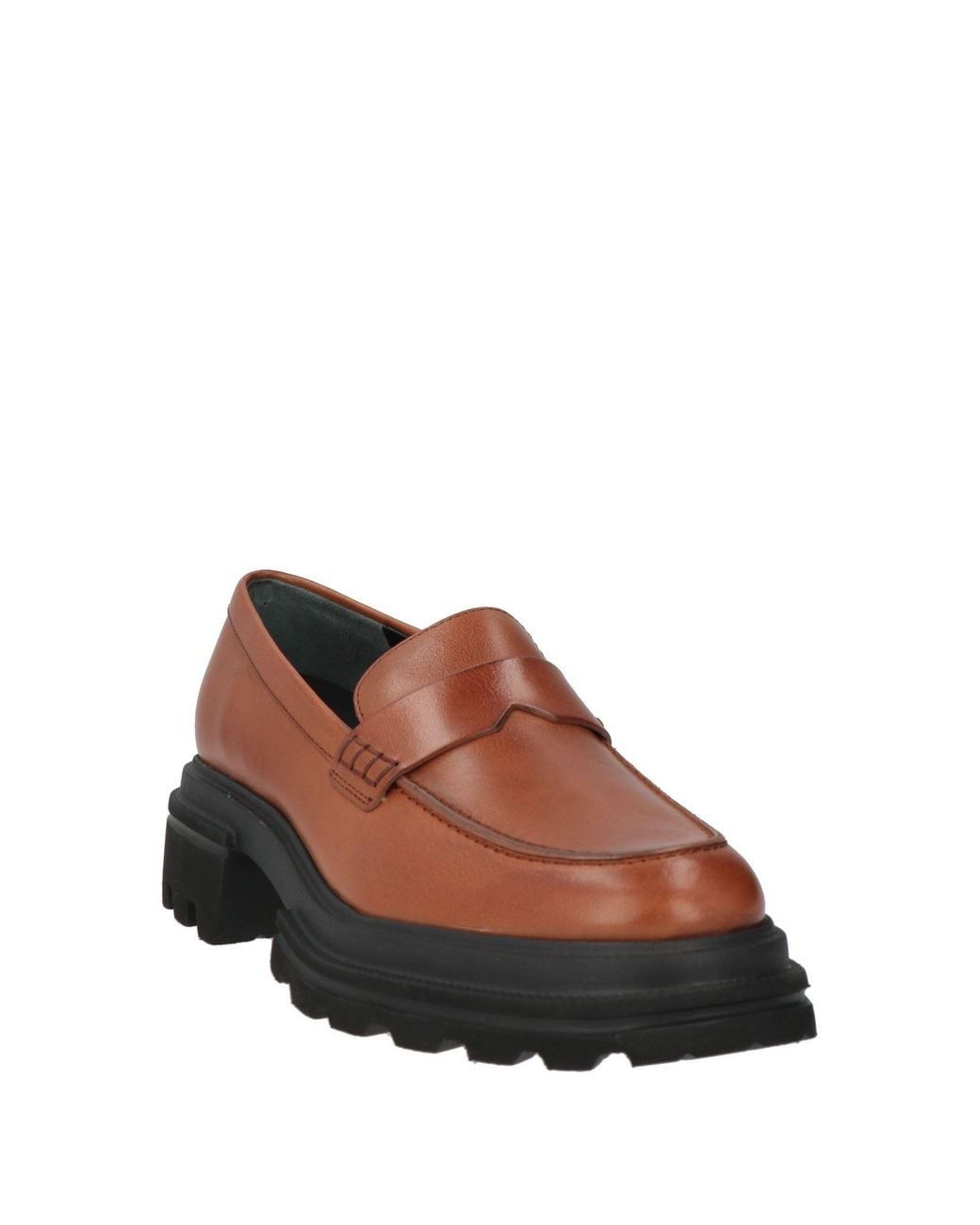 Hogan Brown Tan Loafers Leather