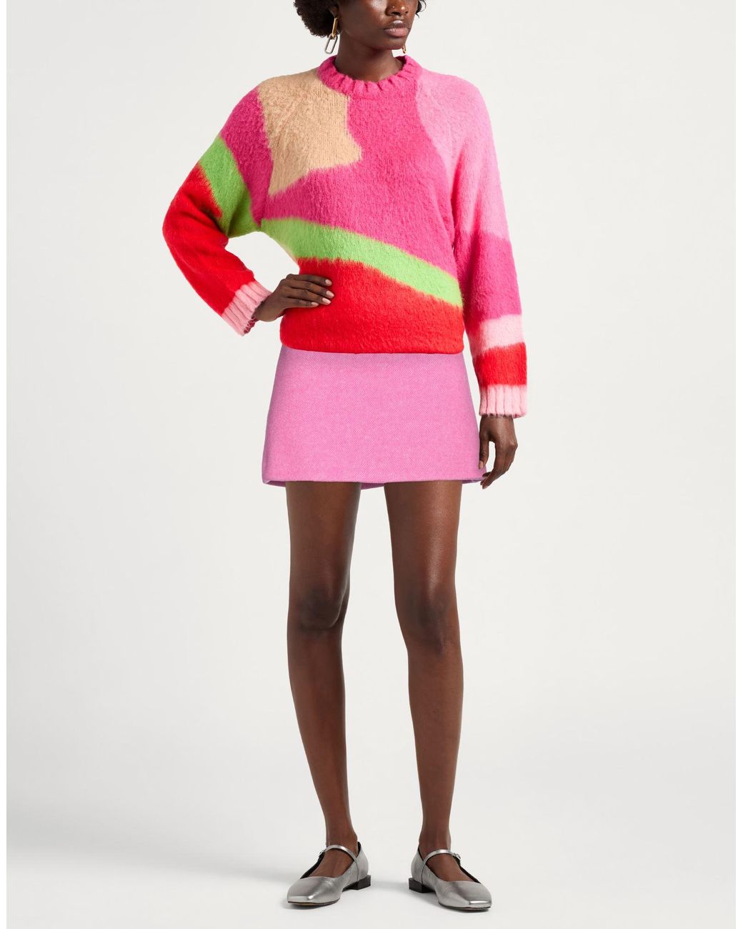 Ganni Pink Mini Skirt