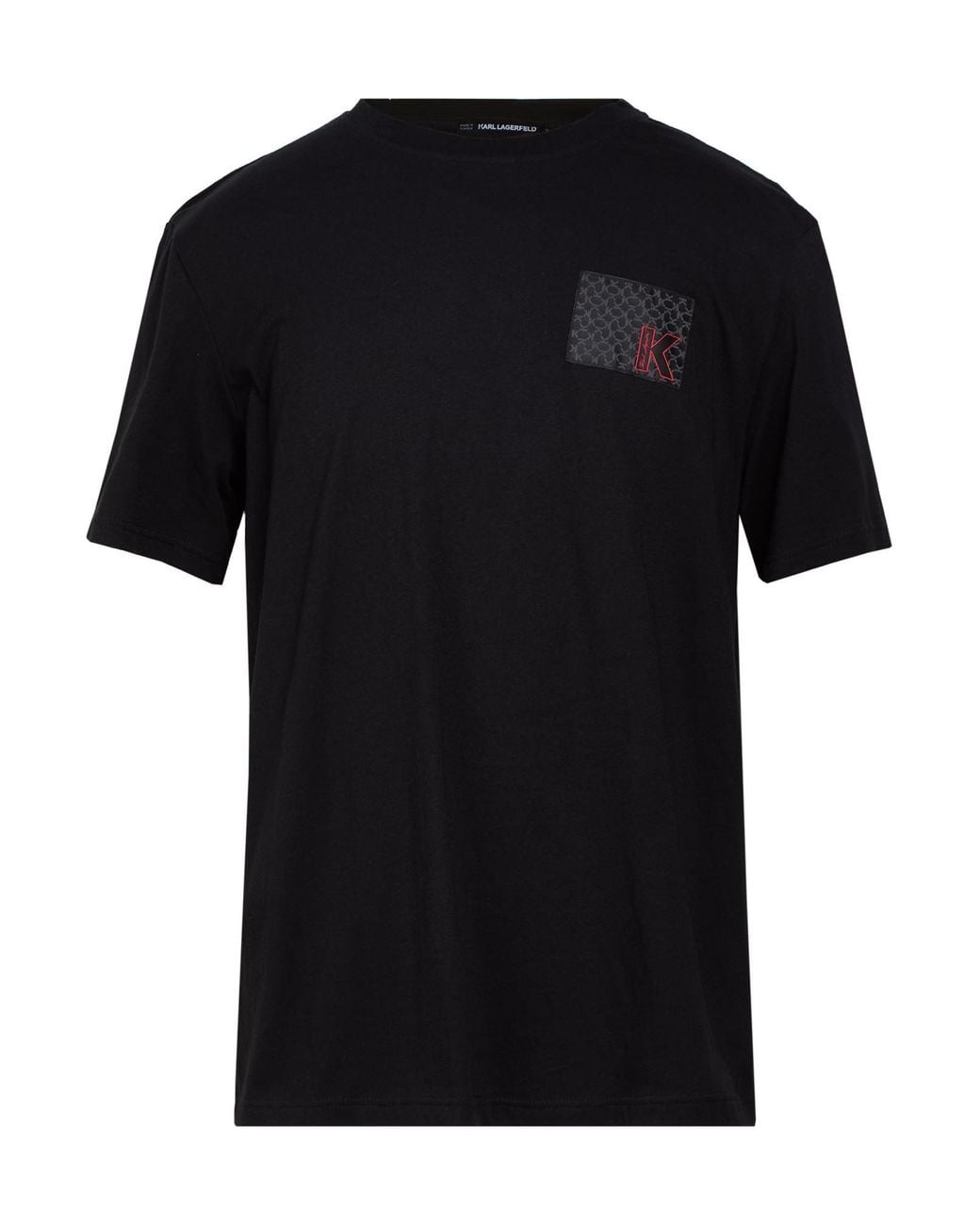Karl Lagerfeld Black T-Shirt Organic Cotton for men