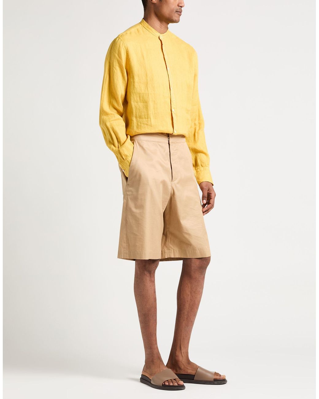 Cooperativa Pescatori Posillipo Yellow Shirt for men