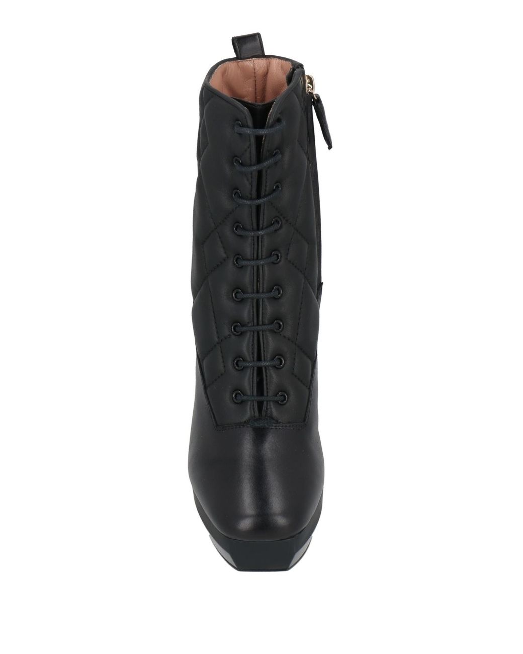 Pollini Black Ankle Boots Leather