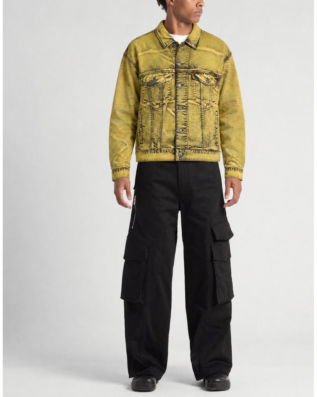 Moschino Yellow Denim Outerwear for men
