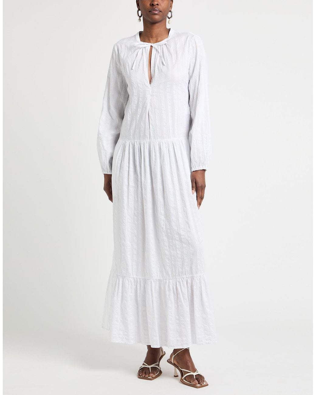 Massimo Alba White Maxi Dress
