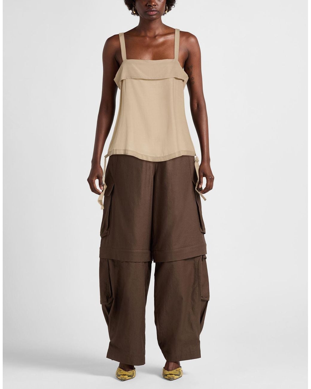 Top Tela en coloris Natural