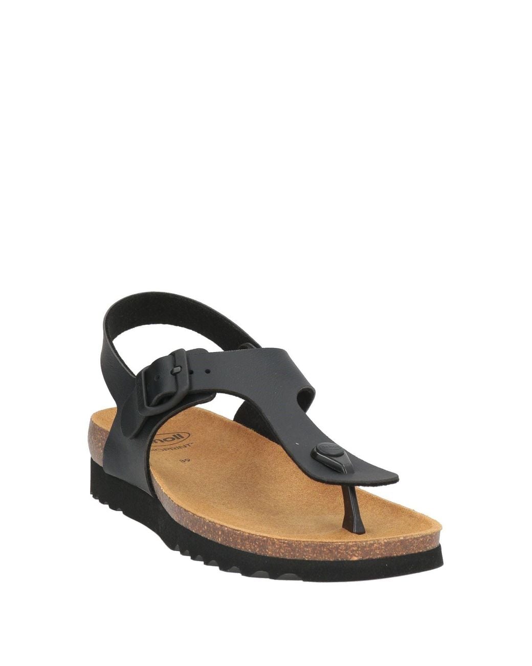 Scholl Black Thong Sandal