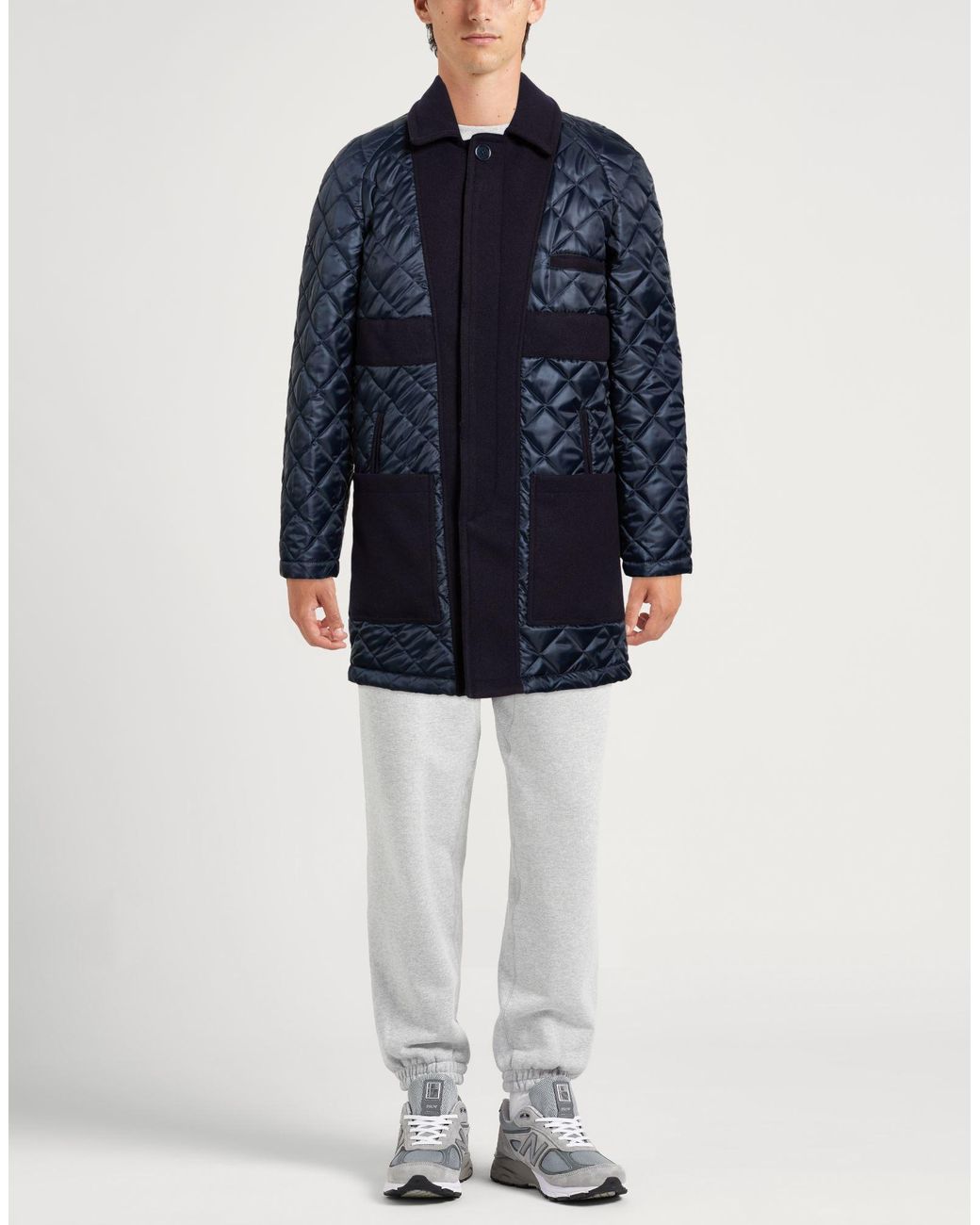 Daniele Alessandrini Blue Midnight Puffer Polyamide, Polyester for men