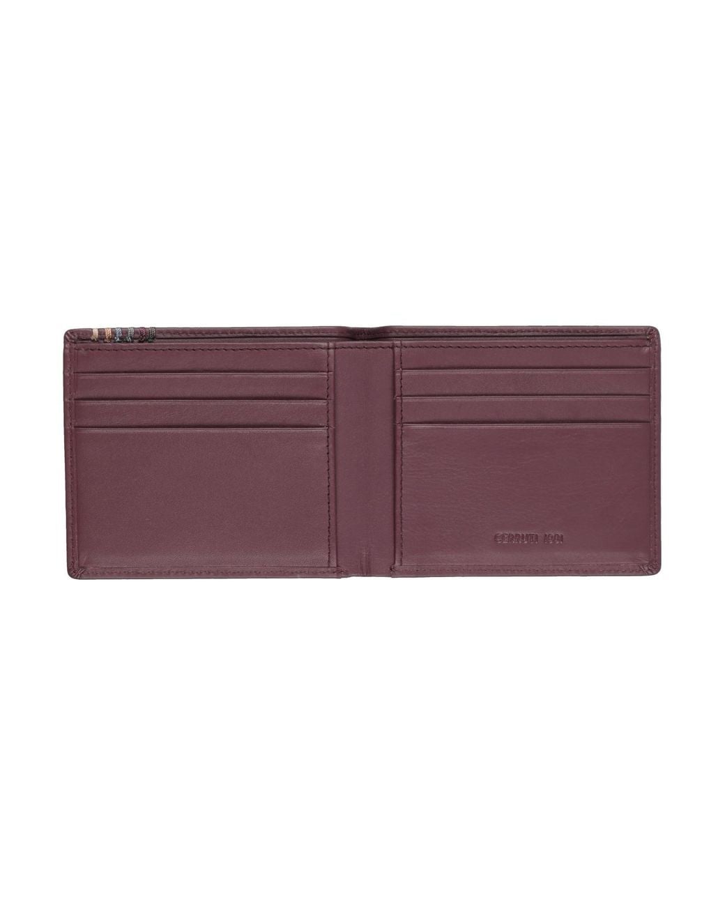 Cerruti 1881 Purple Wallet Calfskin for men