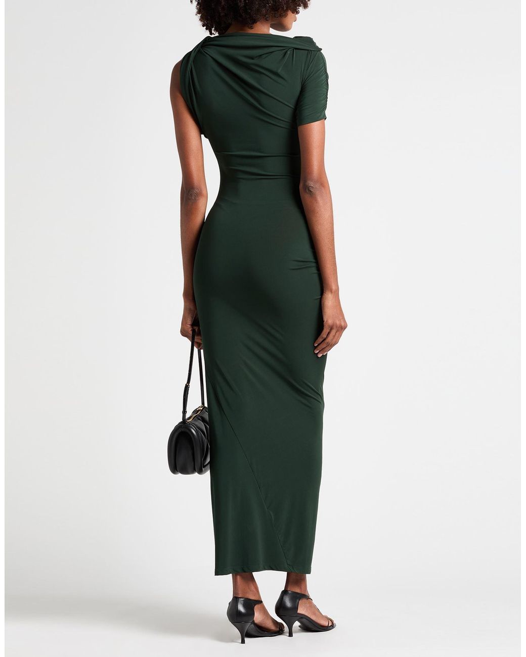 Jacquemus Green Maxi Dress Viscose, Polyester, Elastane