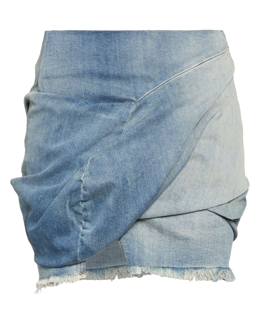 Rick Owens Blue Denim Skirt