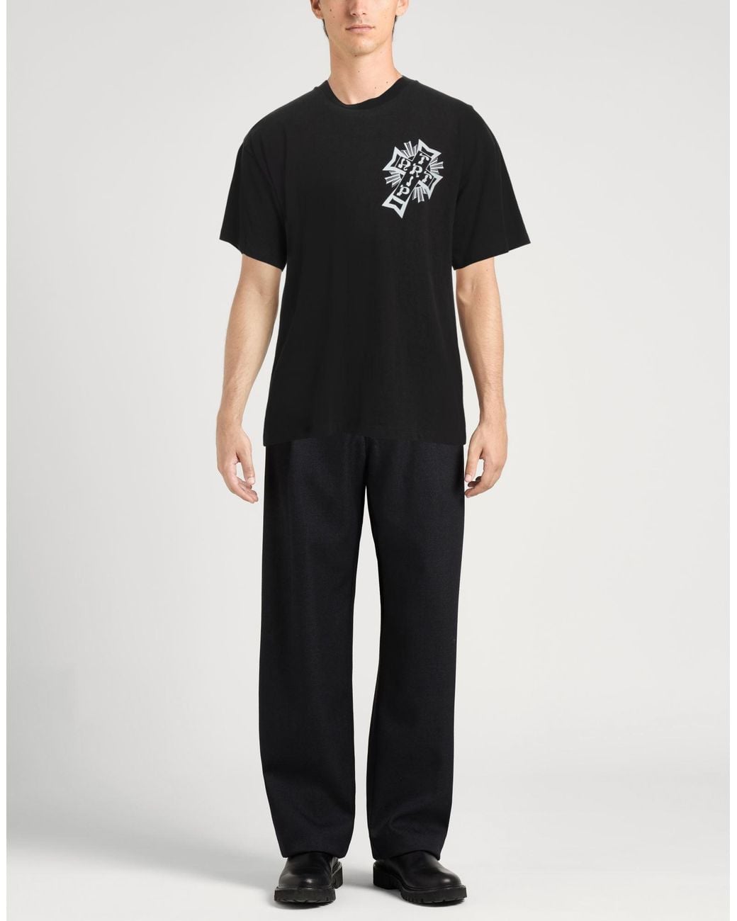 Aries Black T-Shirt Cotton for men