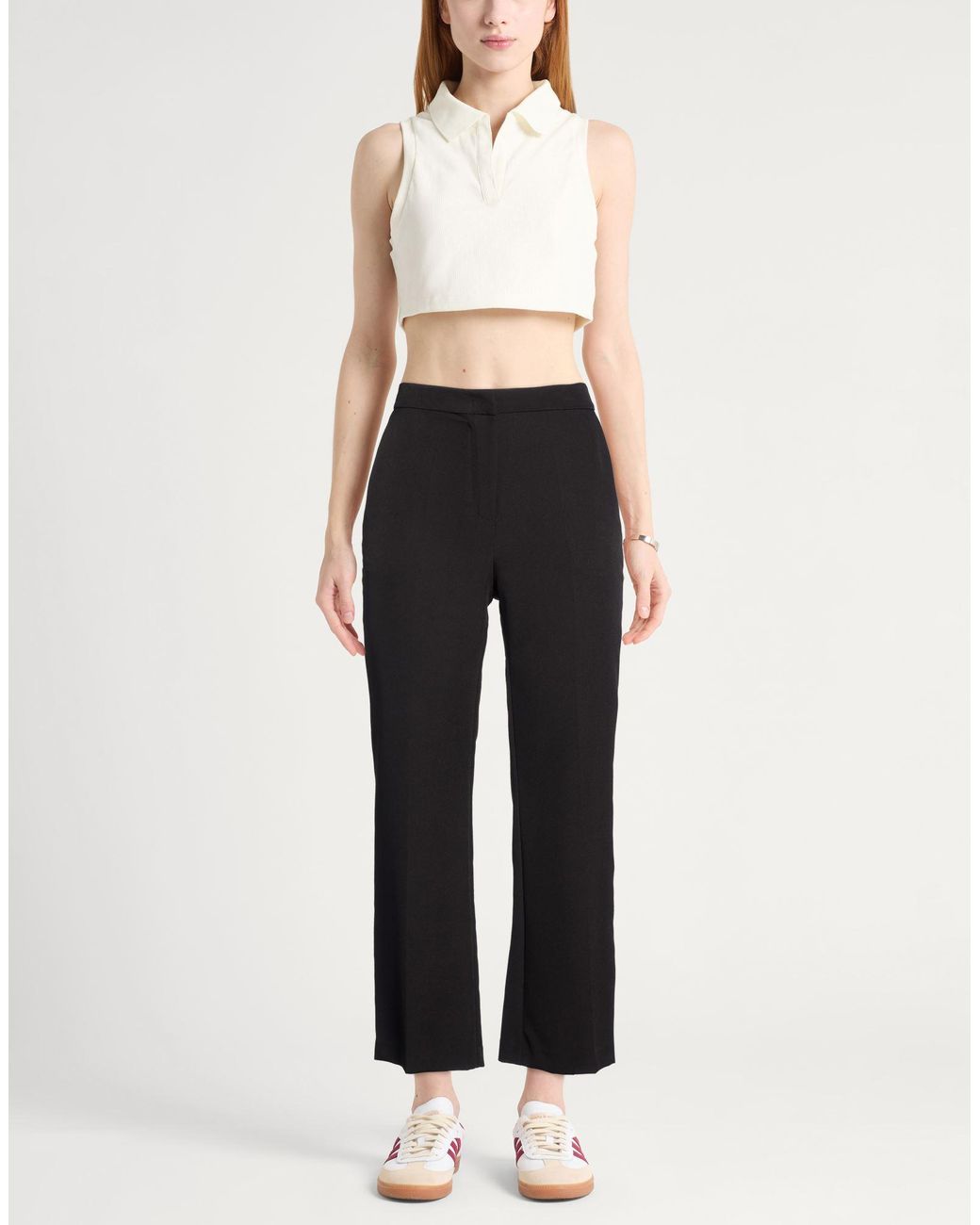 Kaos Black Pants Polyester, Elastane