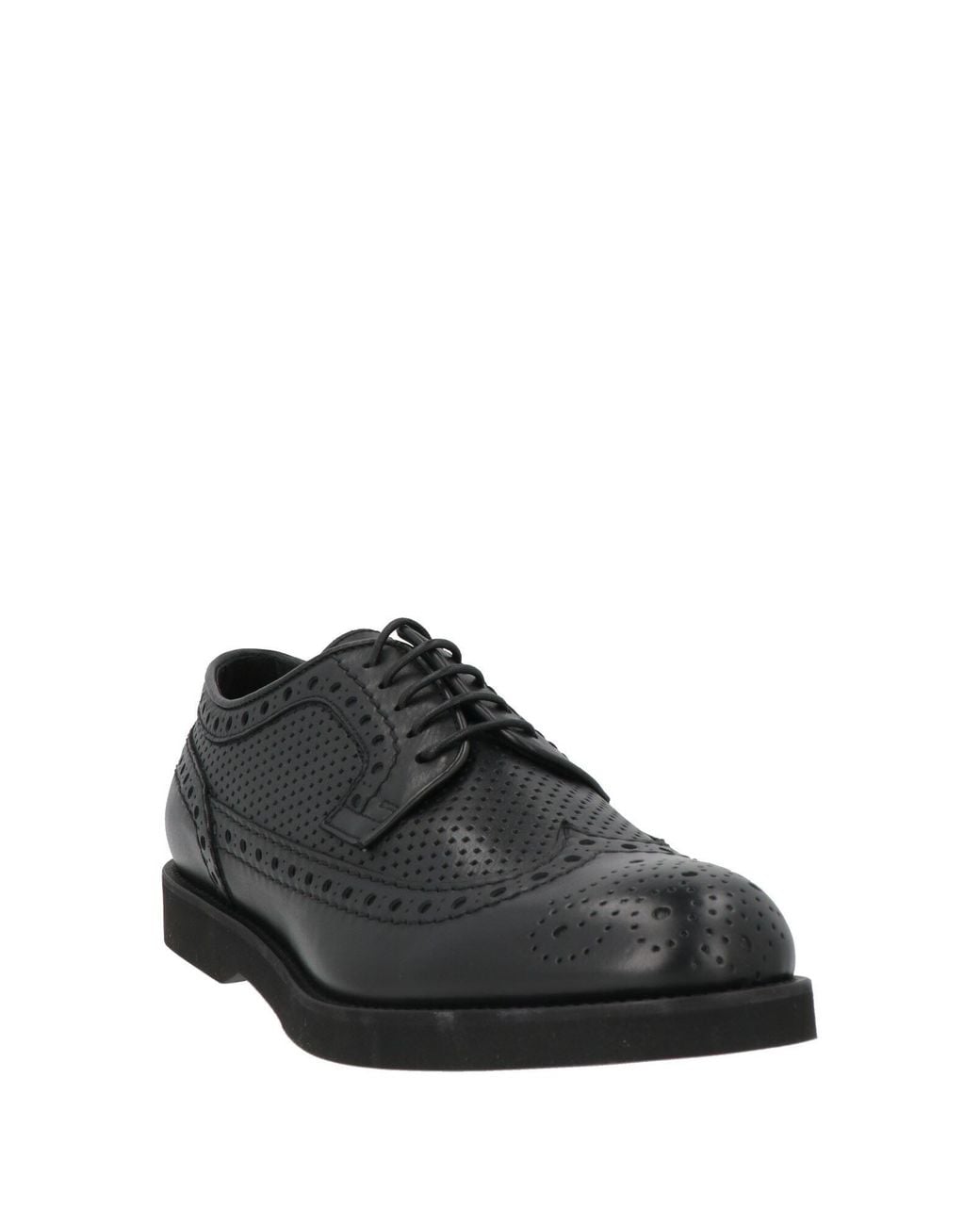Doucal's Black Potenza Lace-Up Shoes Leather for men