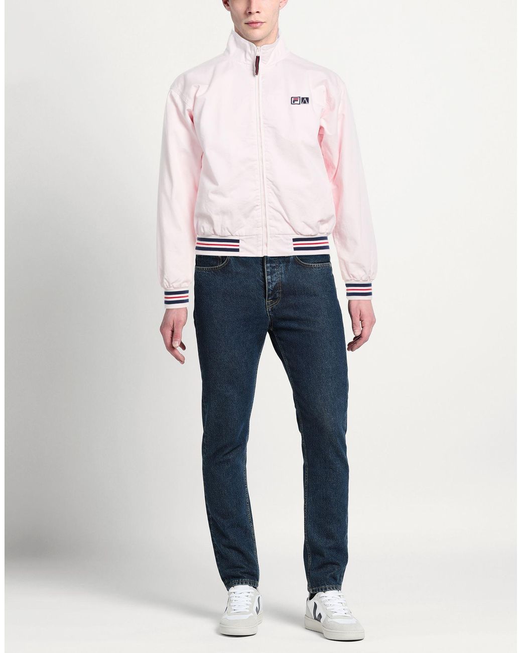 ARIES x FILA Pink Jacket Cotton for men