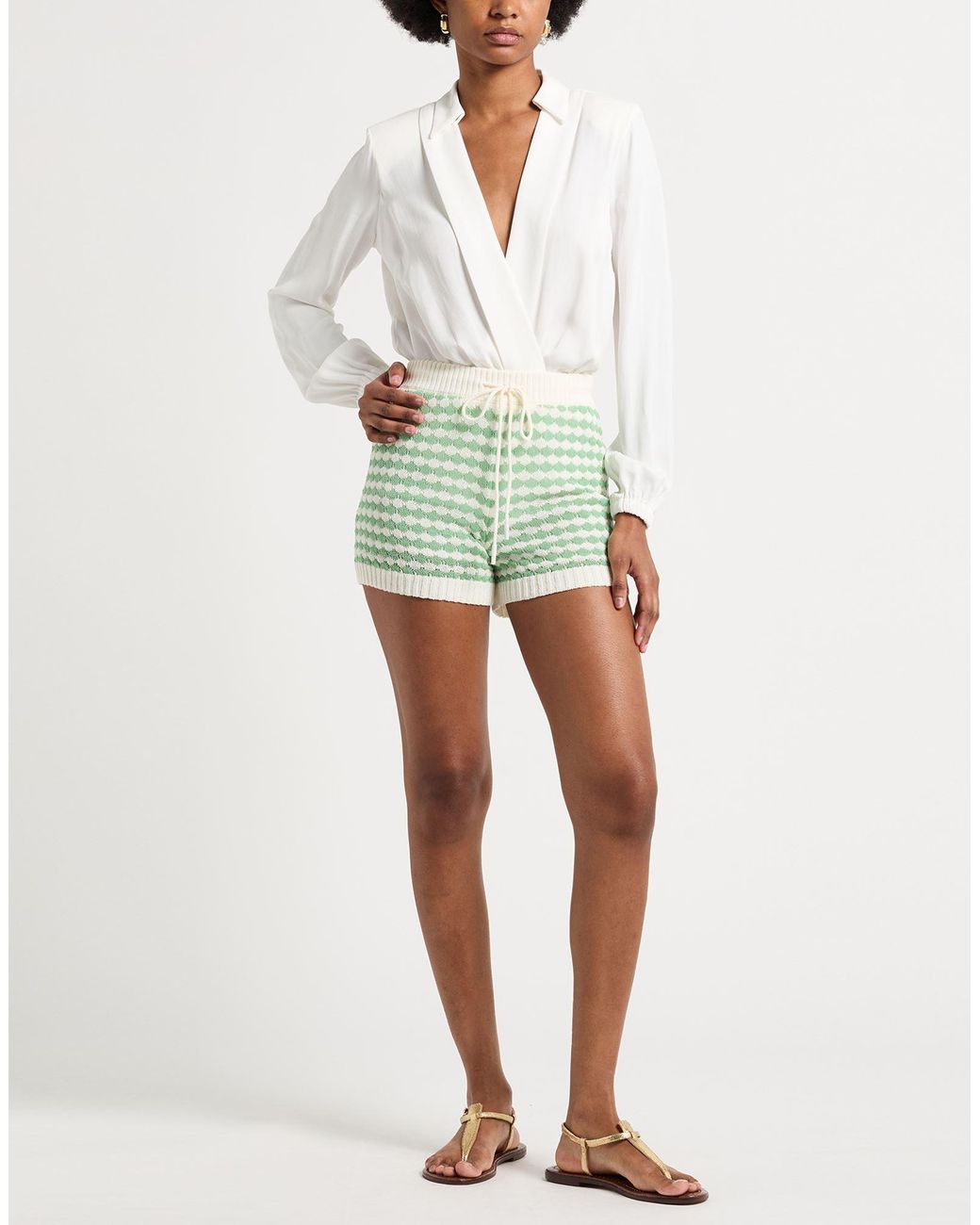Zimmermann Green Shorts & Bermuda Shorts