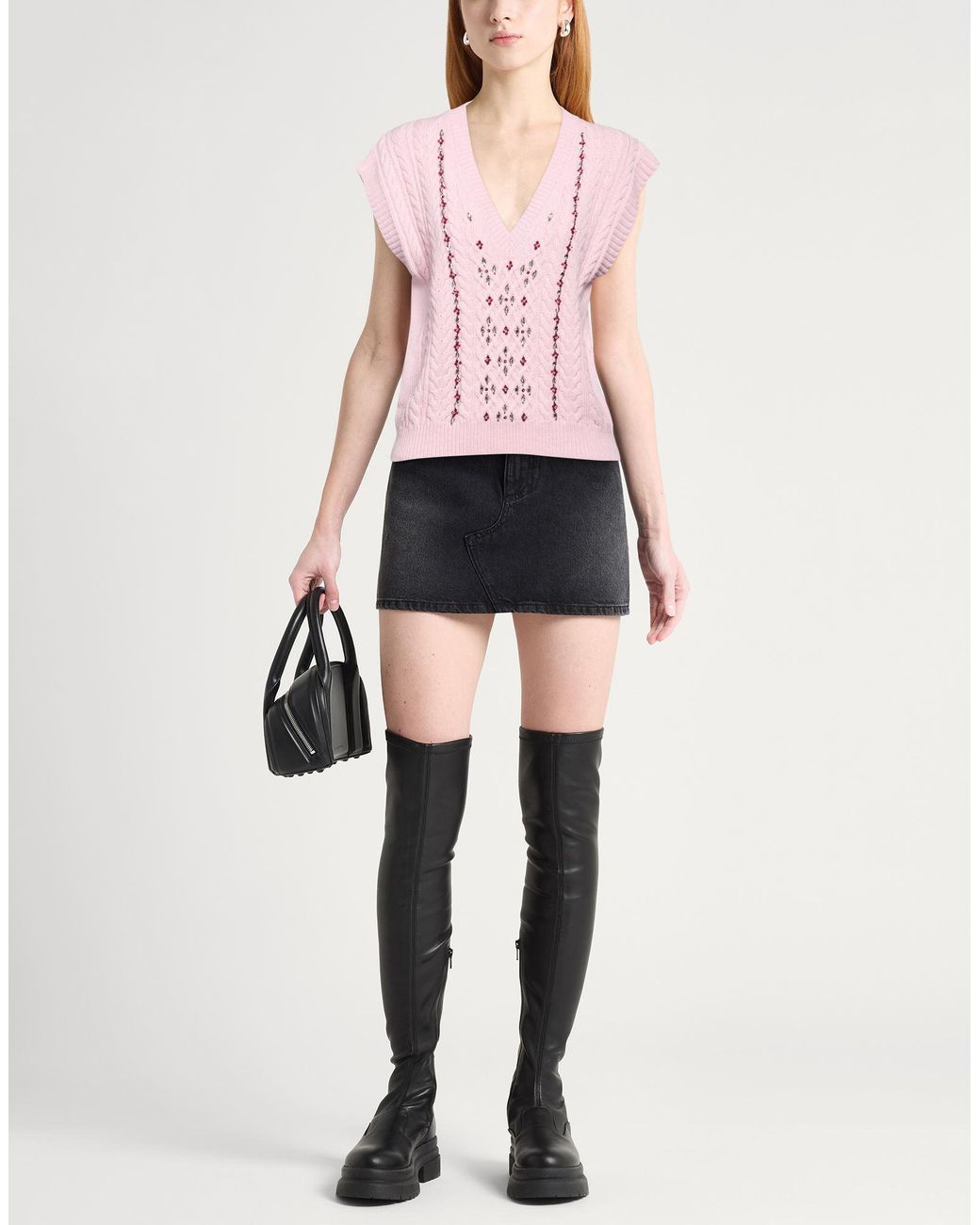 DES_PHEMMES Pink Pullover