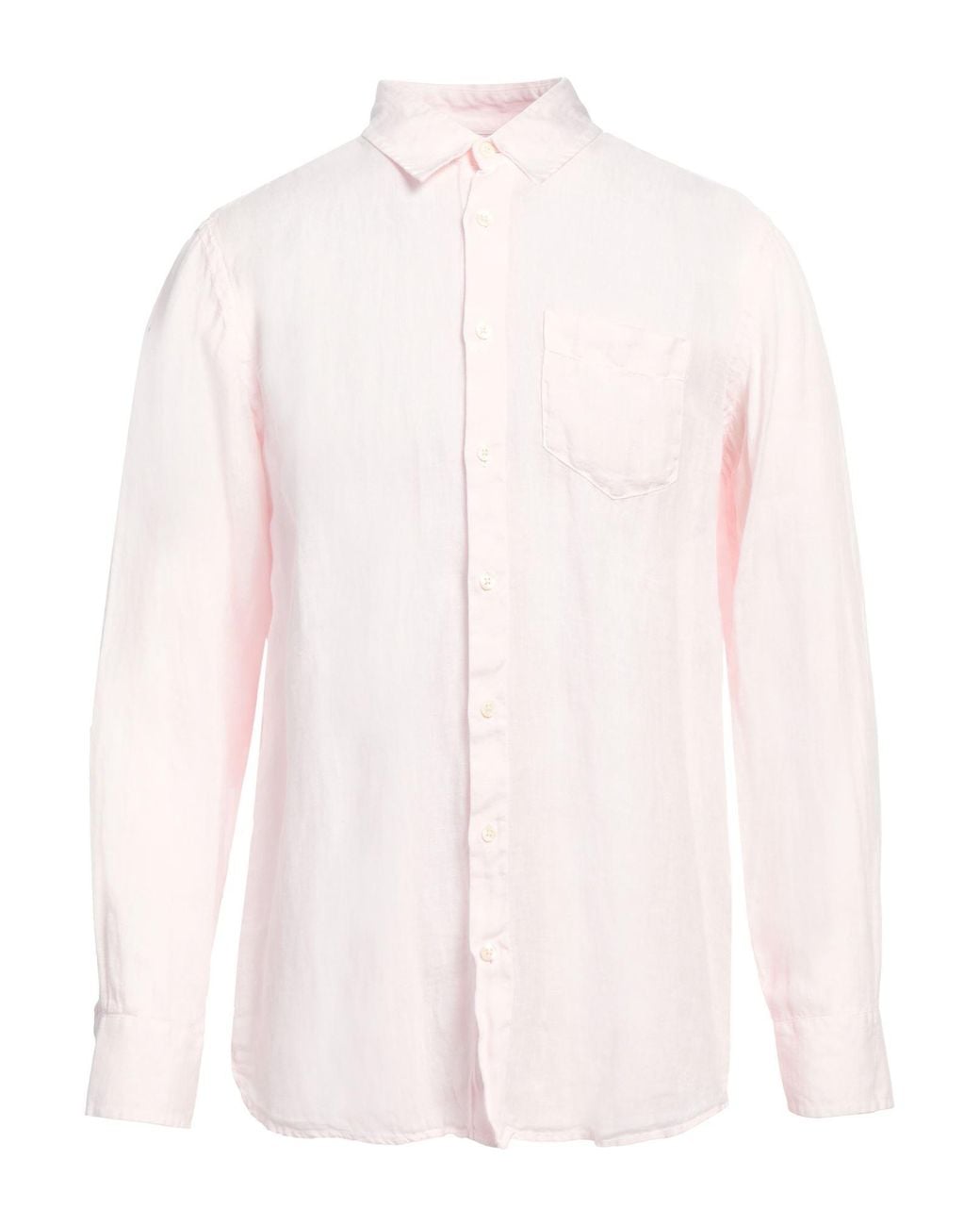 120% Lino Pink Light Shirt Linen for men