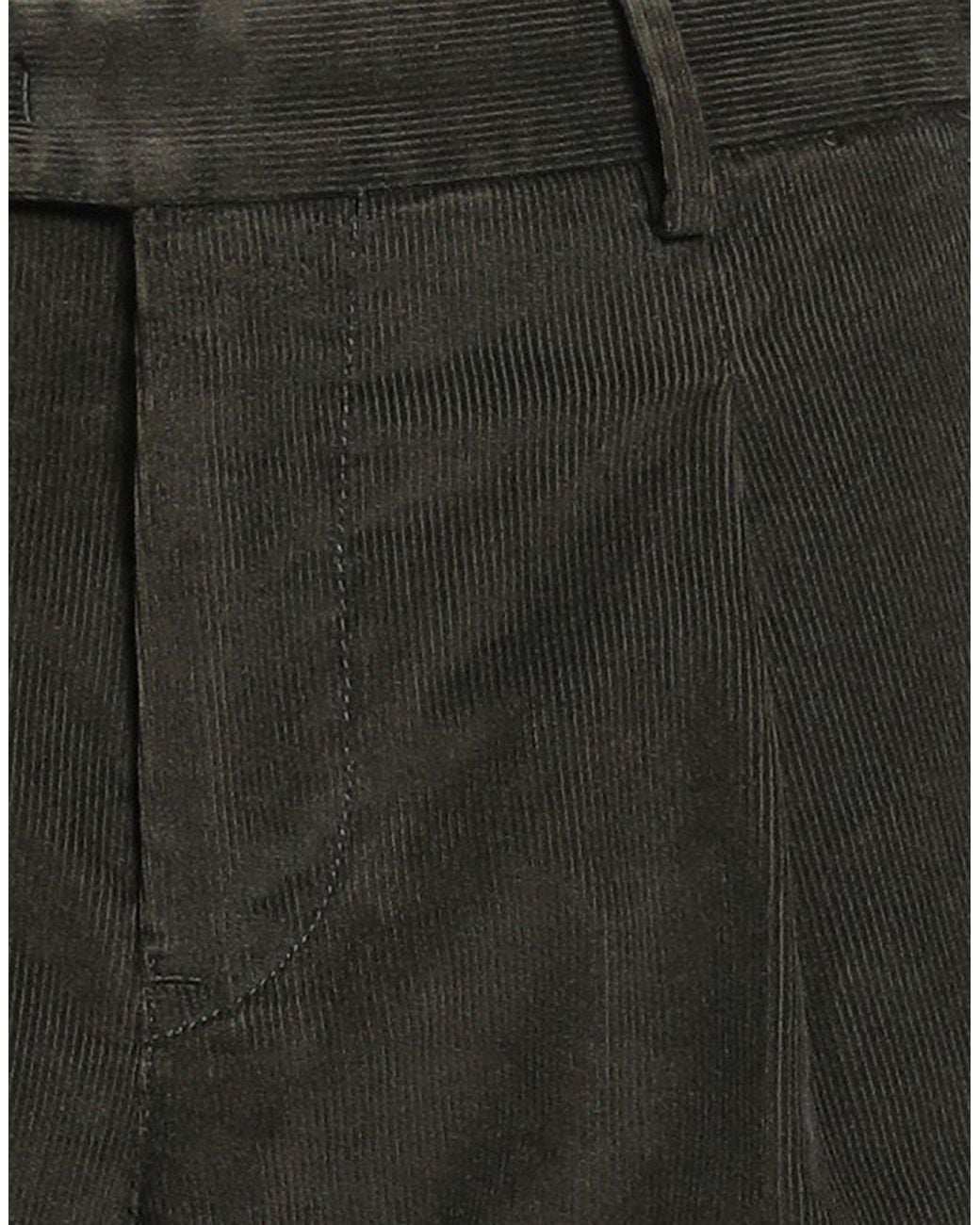 PT Torino Black Pants Cotton, Elastane for men