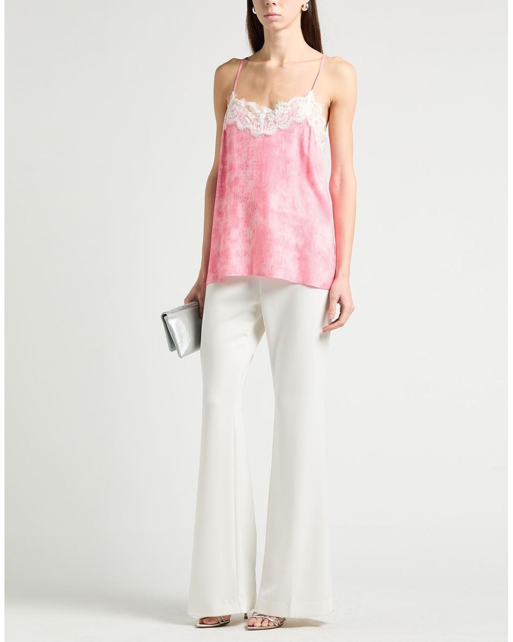 Gaelle Paris Pink Top Polyester, Elastane